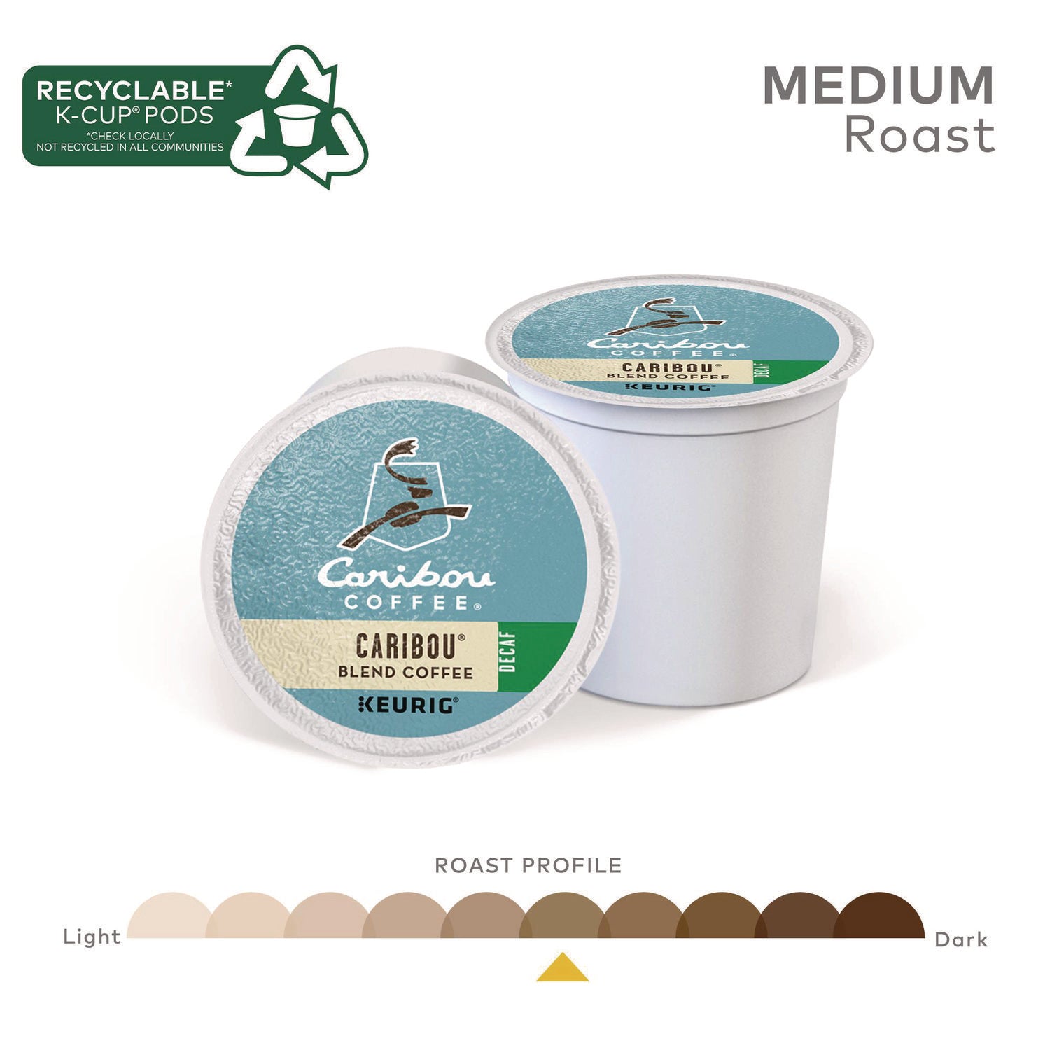 Caribou Coffee® Caribou Blend Decaf Coffee K-Cups, 96/carton
