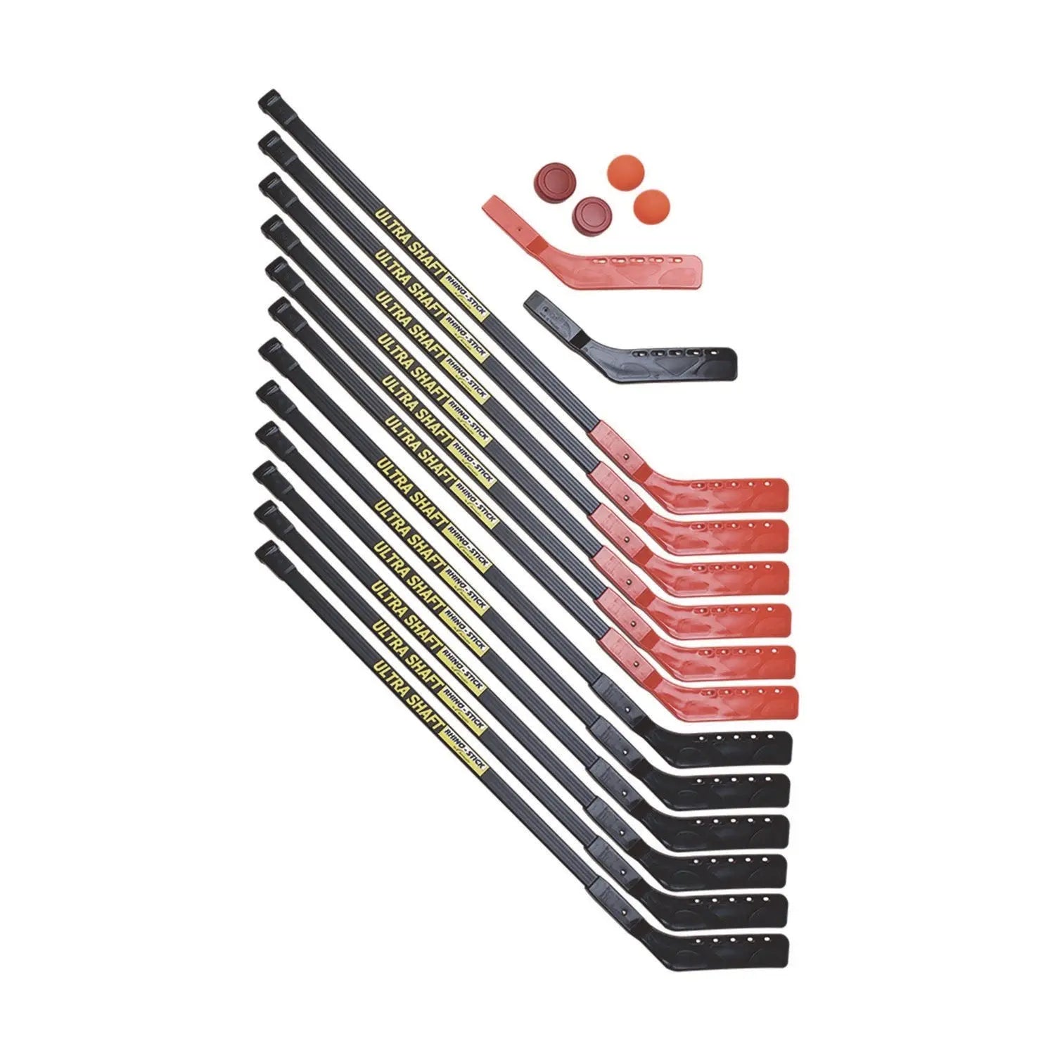 Ultra Shaft Hockey Set, Twelve 42" Hockey Sticks/Two Pucks/Two Balls/Two Extra Blades