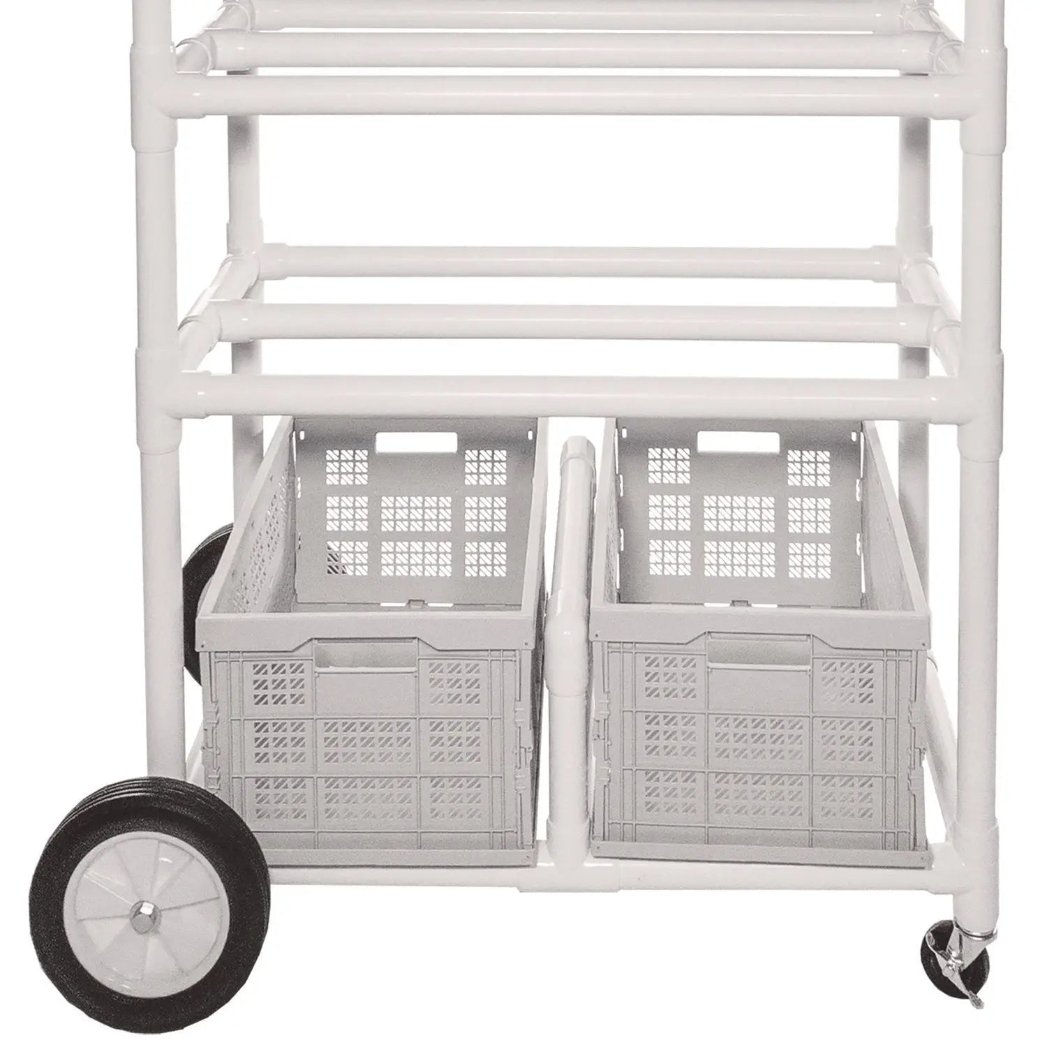 High Impact All-Terrain Heavy-Duty Cart, Plastic, 176 lb Capacity, 19 x 53 x 58, White Champion Sports Flipcost