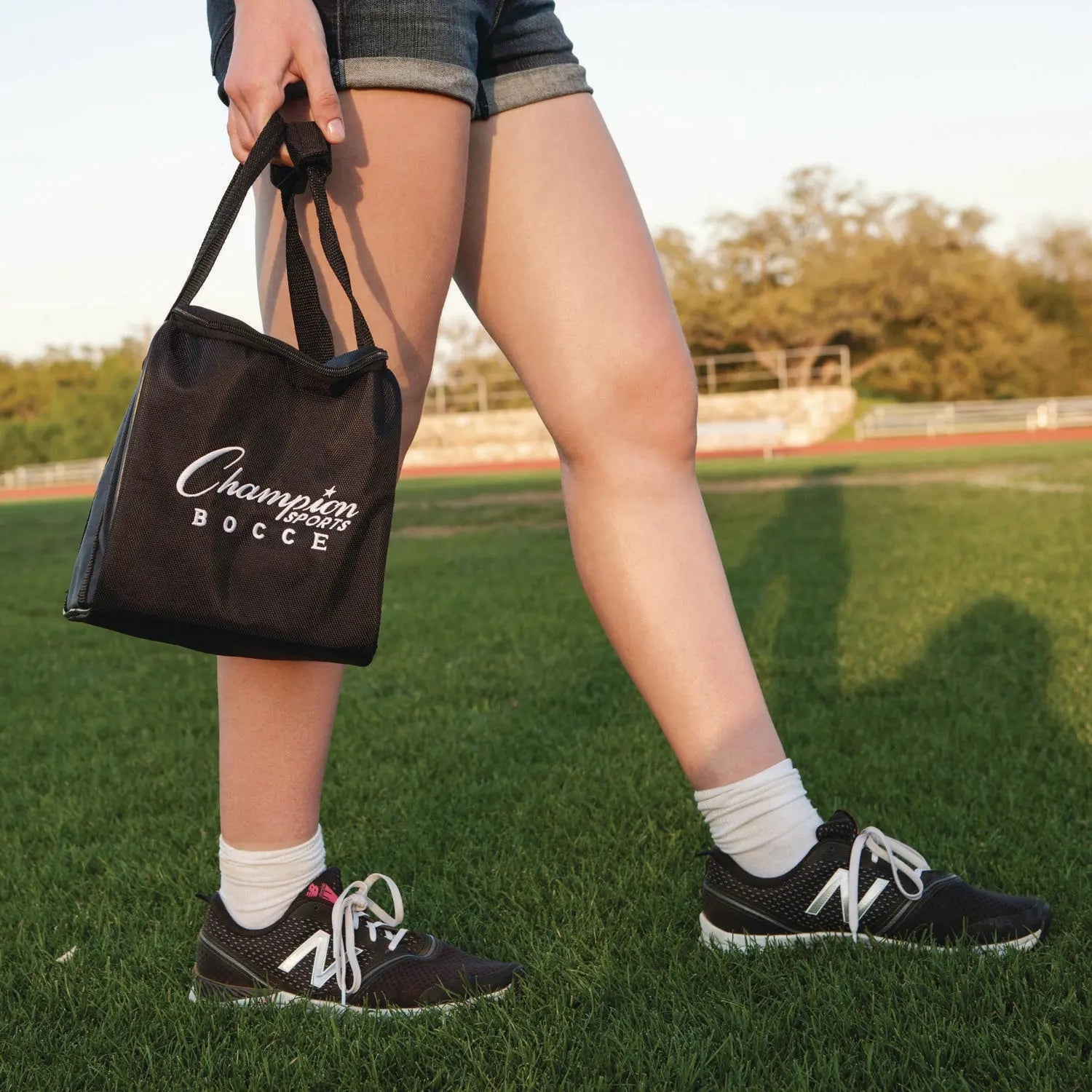 Deluxe Bocce Tournament Set, 4.25" dia Balls, Assorted Colors Champion Sports Flipcost