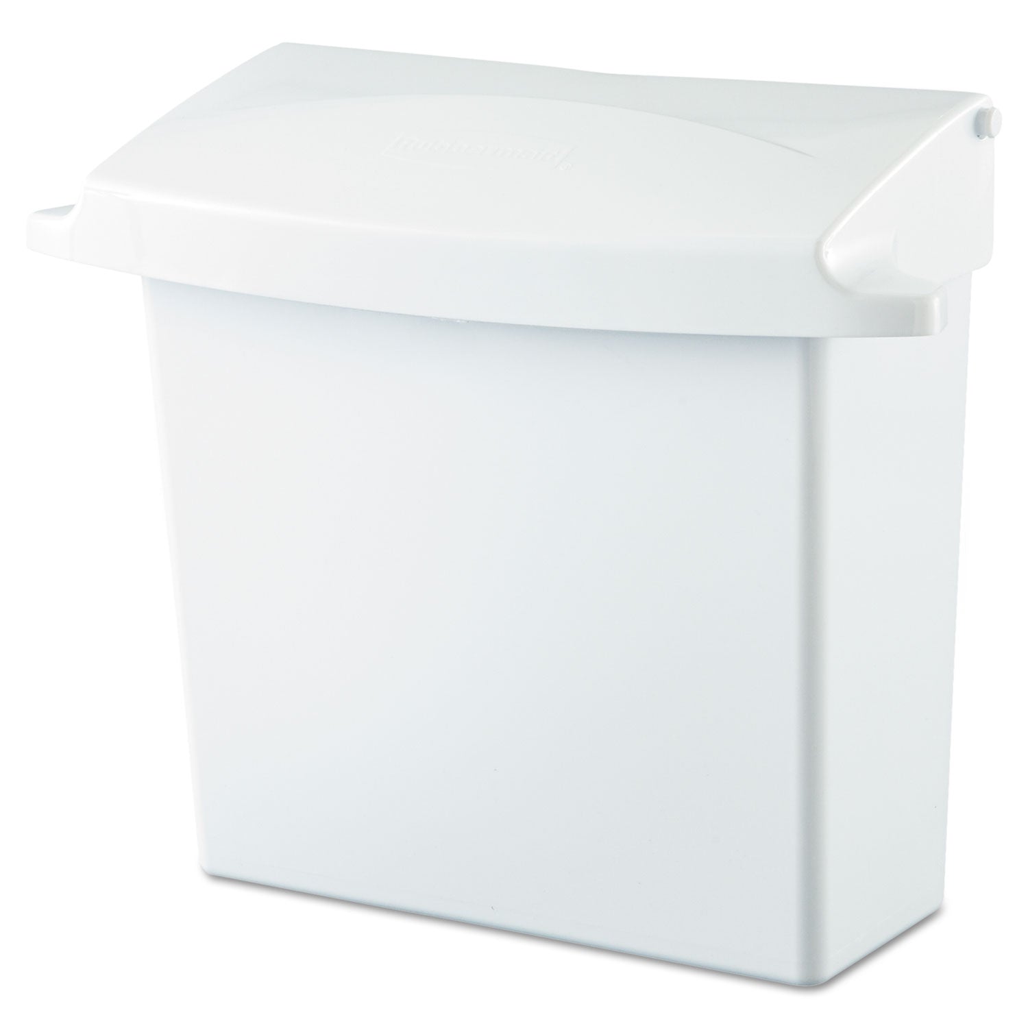Sanitary Napkin Receptacle with Rigid Liner, Plastic, White