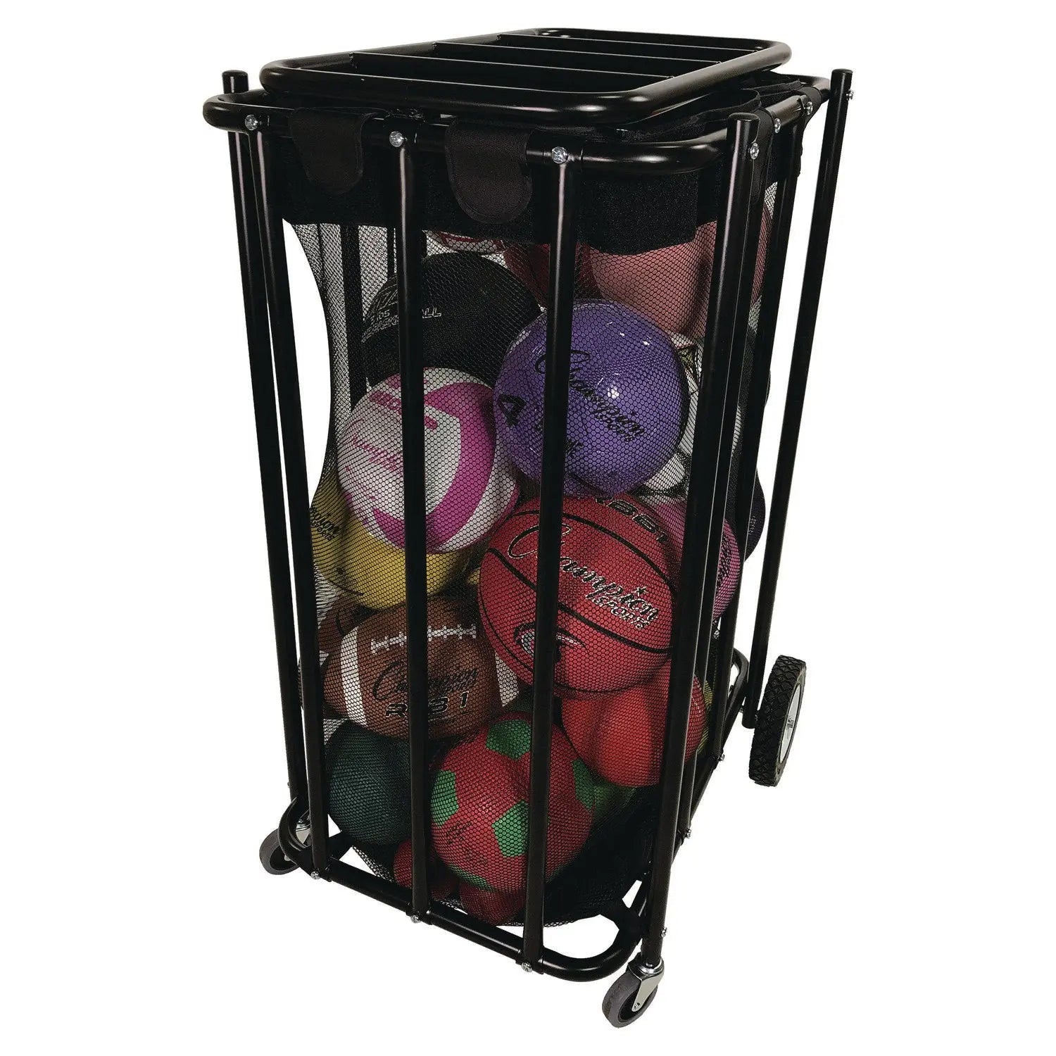 Compact Lockable Ball Locker, Metal, 176 lb Capacity, 22 x 28 x 43, Black Champion Sports Flipcost