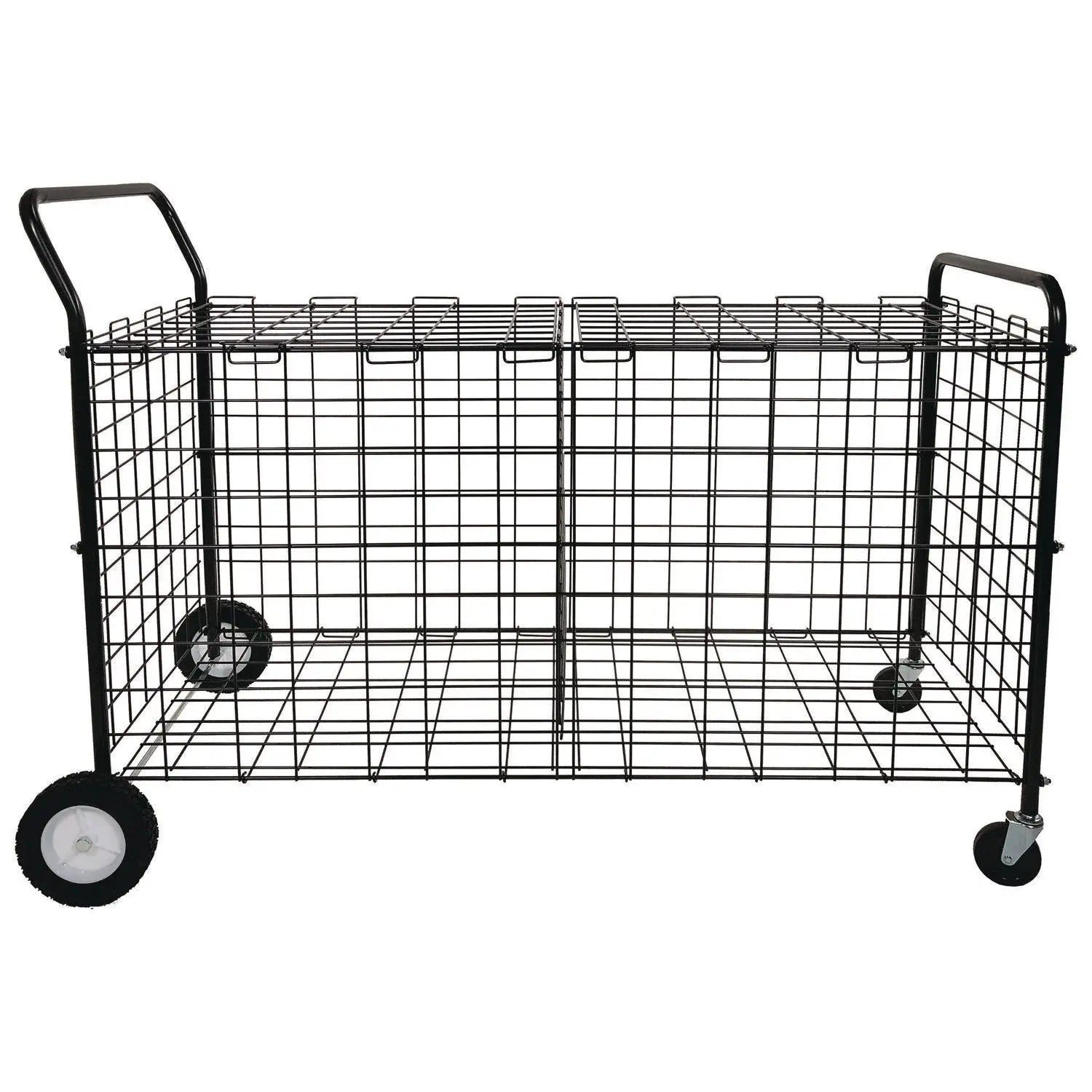 Double-Sided Lockable Ball Locker, Metal, 176 lb Capacity, 24 x 59 x 37, Black Champion Sports Flipcost