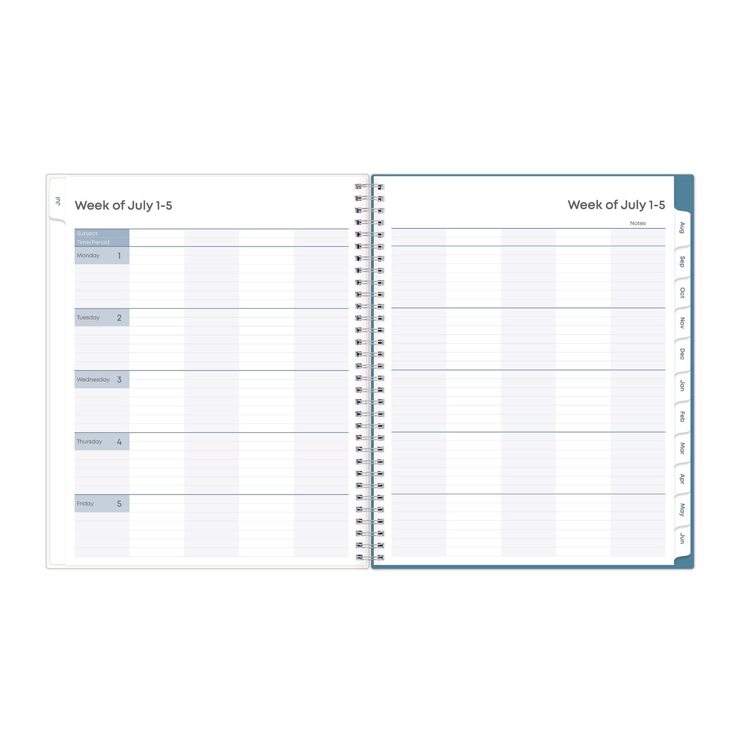 Blue Sky® Teacher Dots CYO Cover Weekly/Monthly Lesson Planner, 2024 to 2025, Nine Classes, Multicolor Cover, (144) 11 x 8.5 Pages