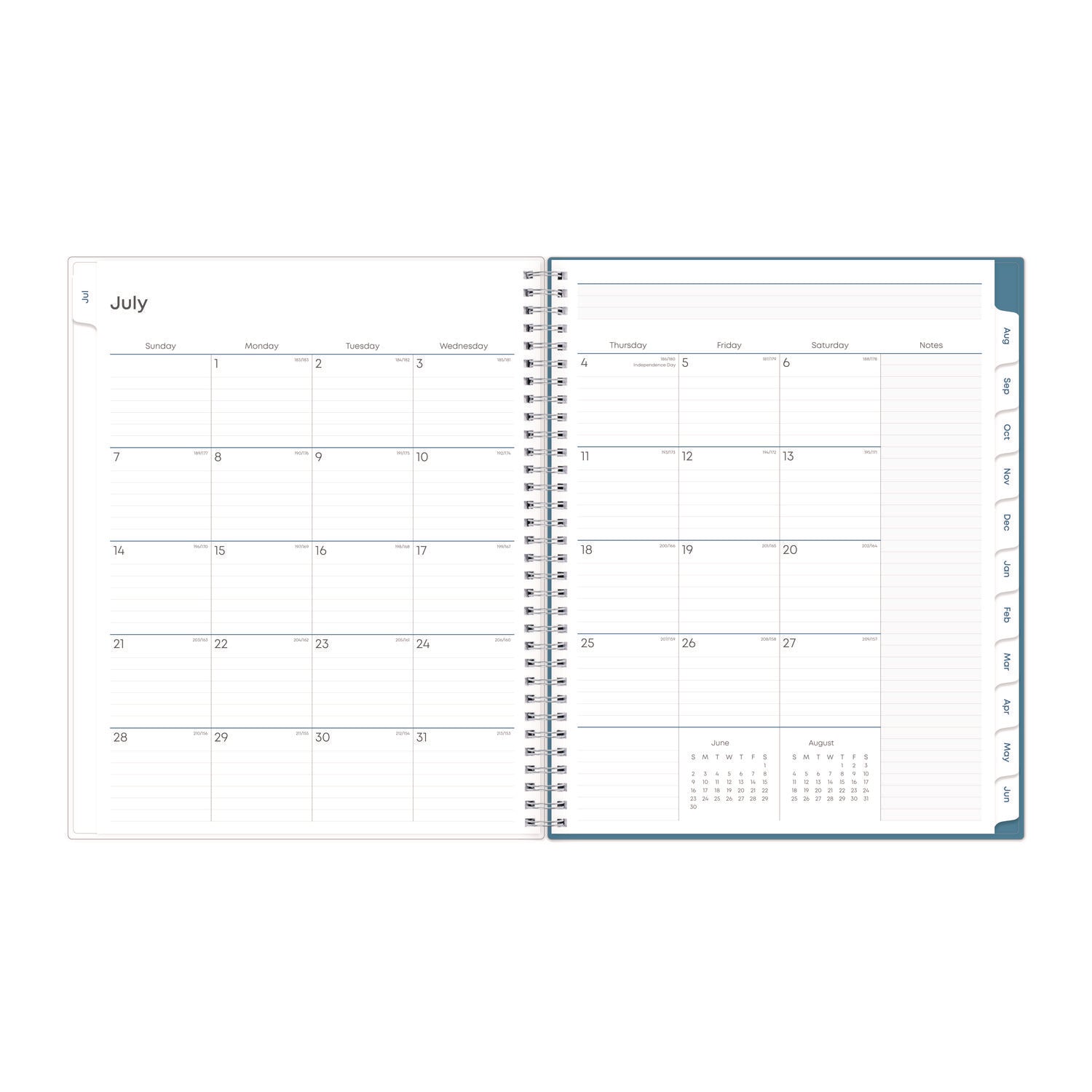 Blue Sky® Teacher Dots CYO Cover Weekly/Monthly Lesson Planner, 2024 to 2025, Nine Classes, Multicolor Cover, (144) 11 x 8.5 Pages