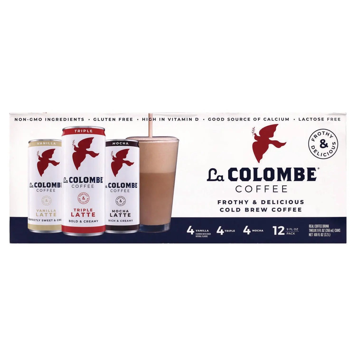 Draft Latte Cold Brew, Assorted Flavors, 9 oz Can, 12/Carton La Colombe® Flipcost