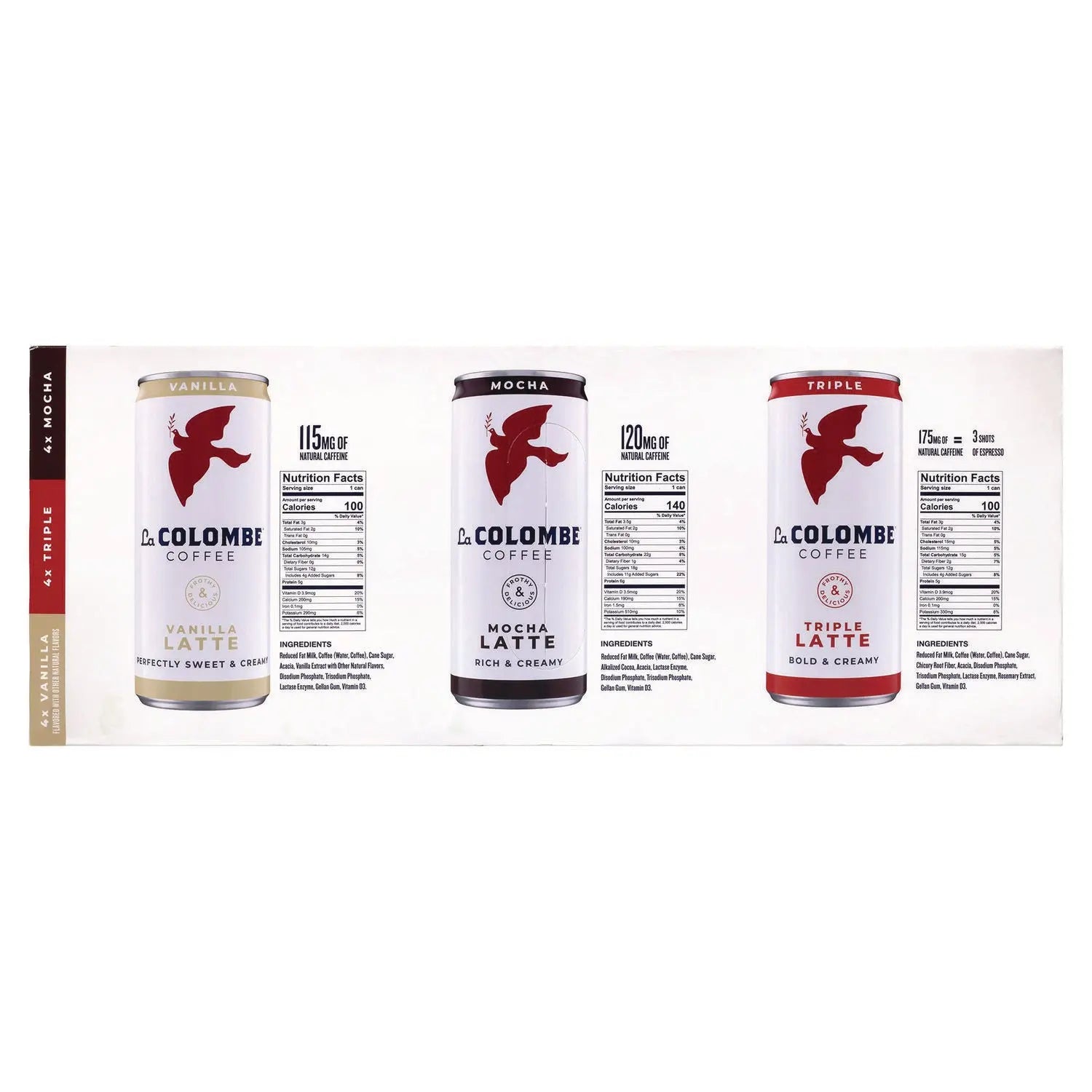 Draft Latte Cold Brew, Assorted Flavors, 9 oz Can, 12/Carton La Colombe® Flipcost