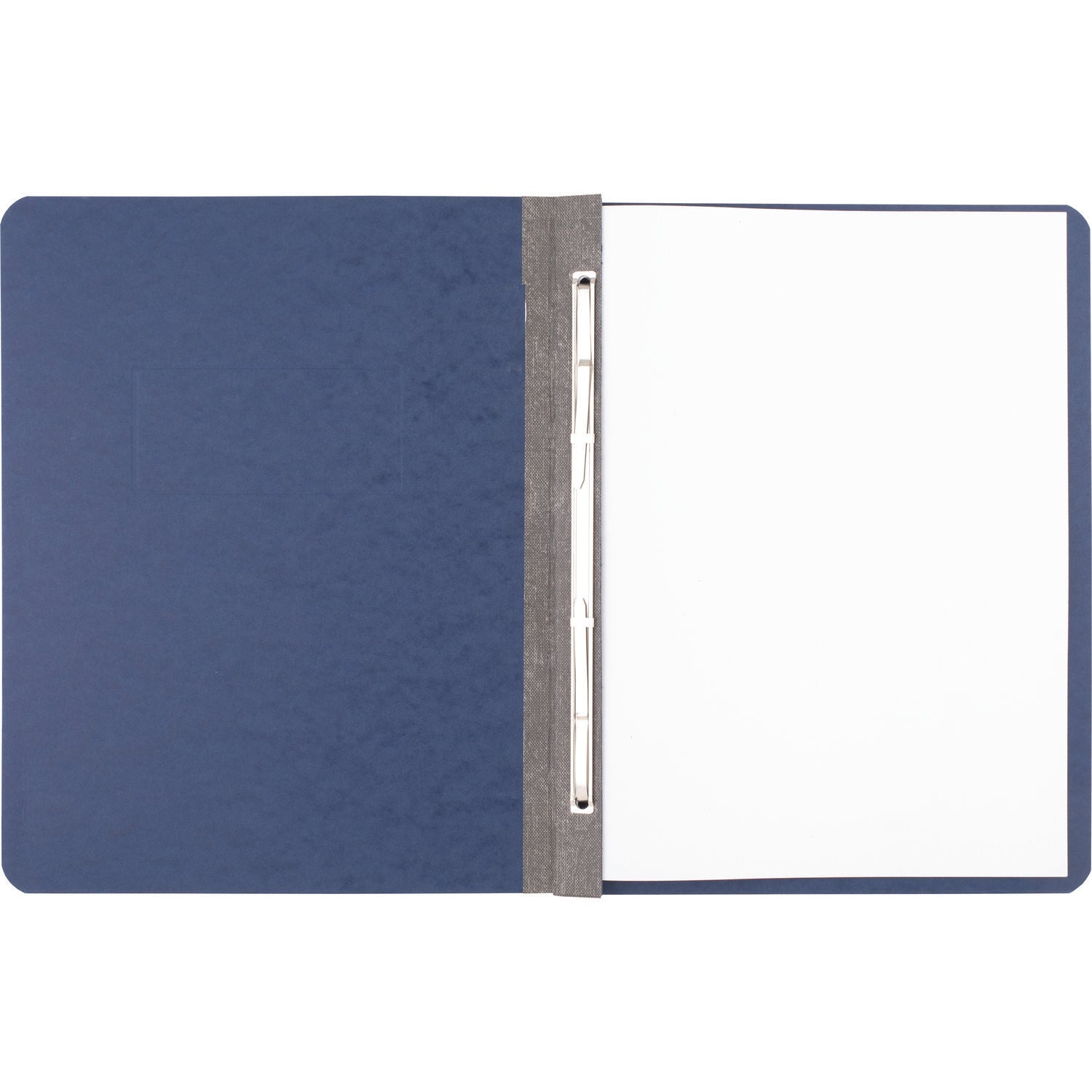 ACCO Pressboard Report Cover With Tyvek Reinforced Hinge, Two-Piece Prong Fastener, 3" Capacity, 8.5 X 11, Dark Blue/dark Blue