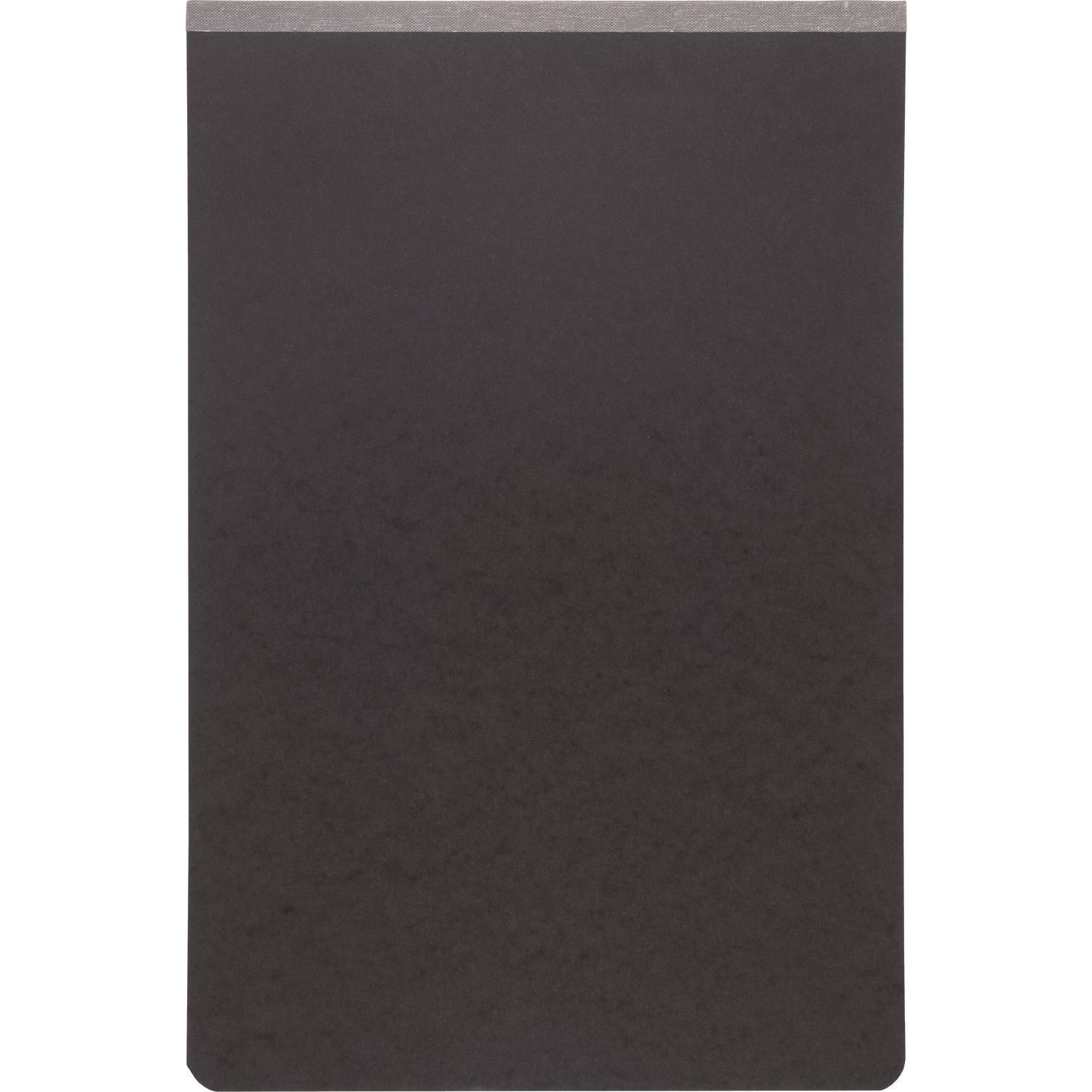 Pressboard Report Cover with Tyvek Reinforced Hinge, Two-Piece Prong Fastener, 3" Capacity, 11 x 17, Black/Black