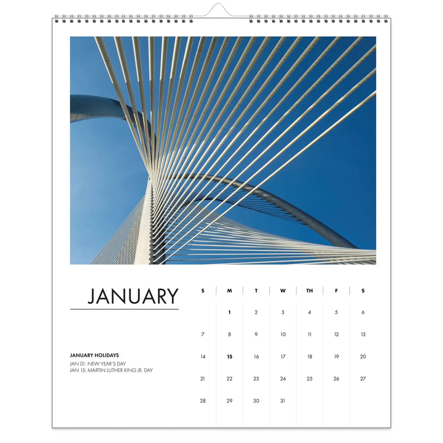 100% Recycled Abstract Architecture Photos Wall Calendar, 14 x 11, White Sheets, 12-Month (Jan-Dec): 2025 House of Doolittle™ Flipcost