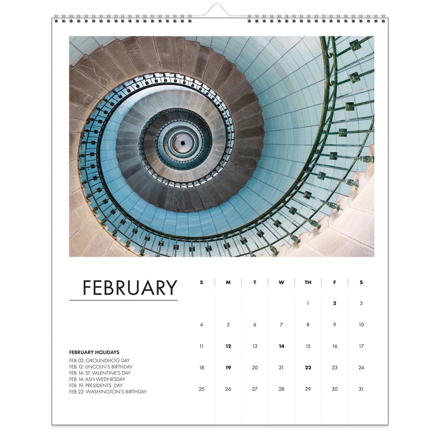 100% Recycled Abstract Architecture Photos Wall Calendar, 14 x 11, White Sheets, 12-Month (Jan-Dec): 2025 House of Doolittle™ Flipcost
