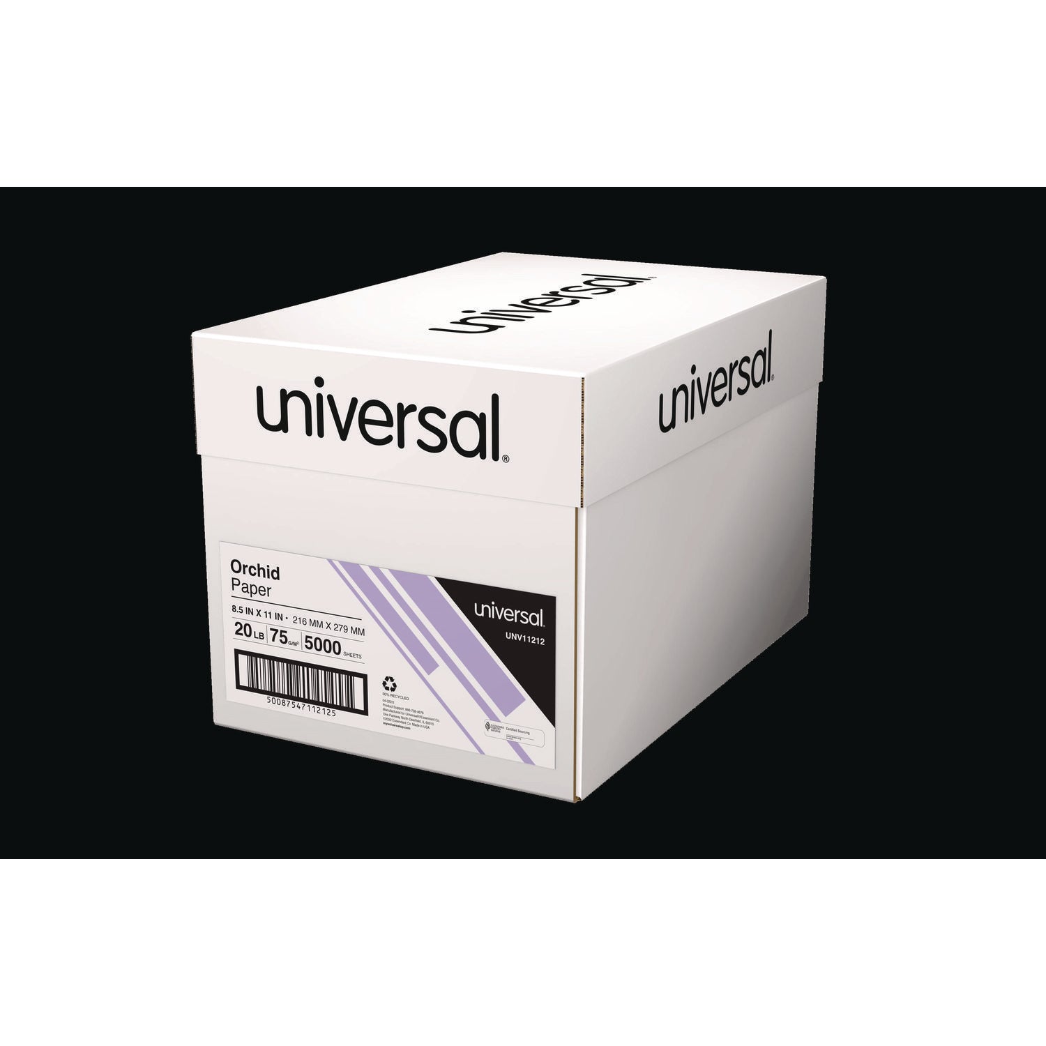 Universal® Deluxe Colored Paper, 20 lb Bond Weight, 8.5 x 11, Orchid, 500/Ream