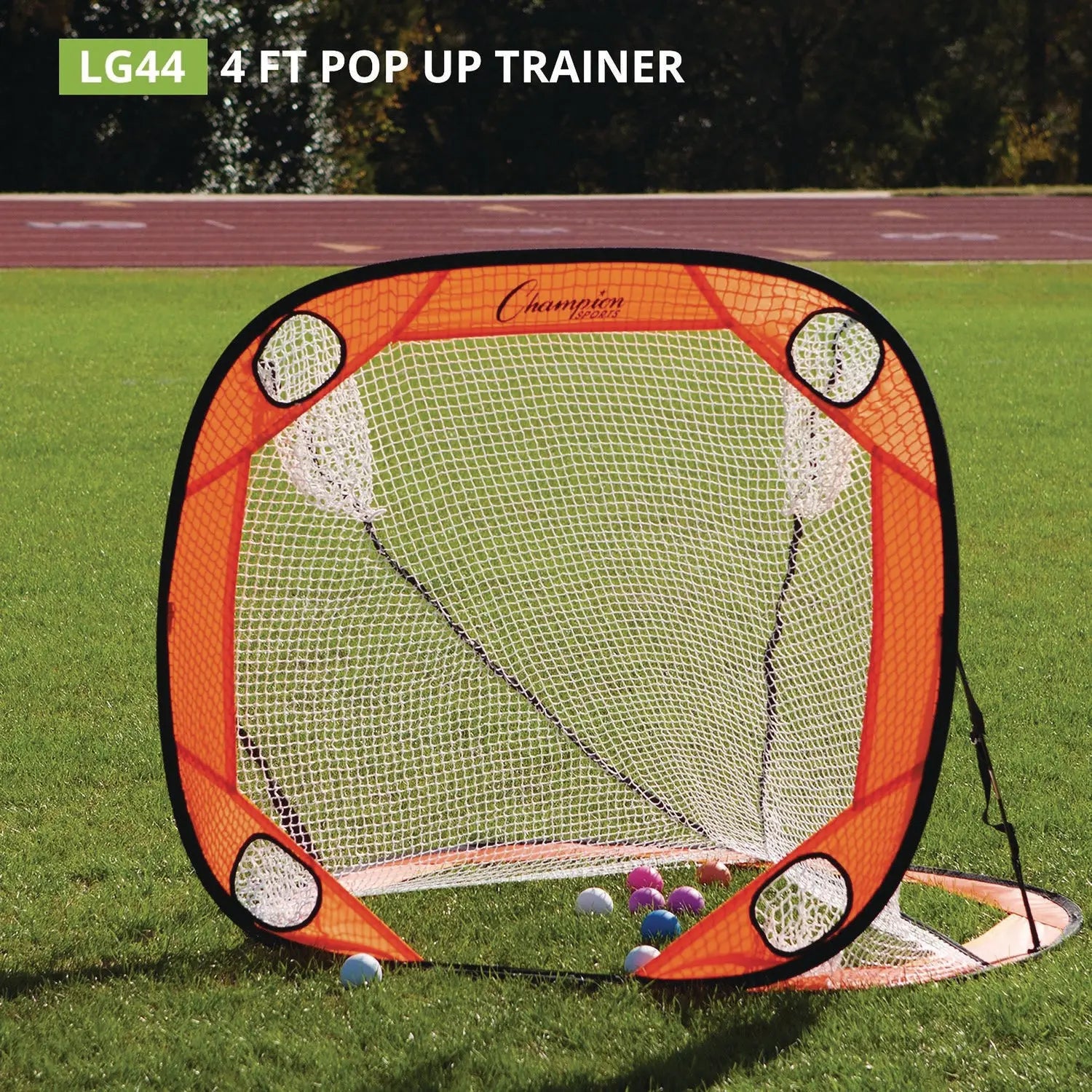 Lacrosse Pop Up Target Trainer, 4 ft x 4 ft Champion Sports Flipcost