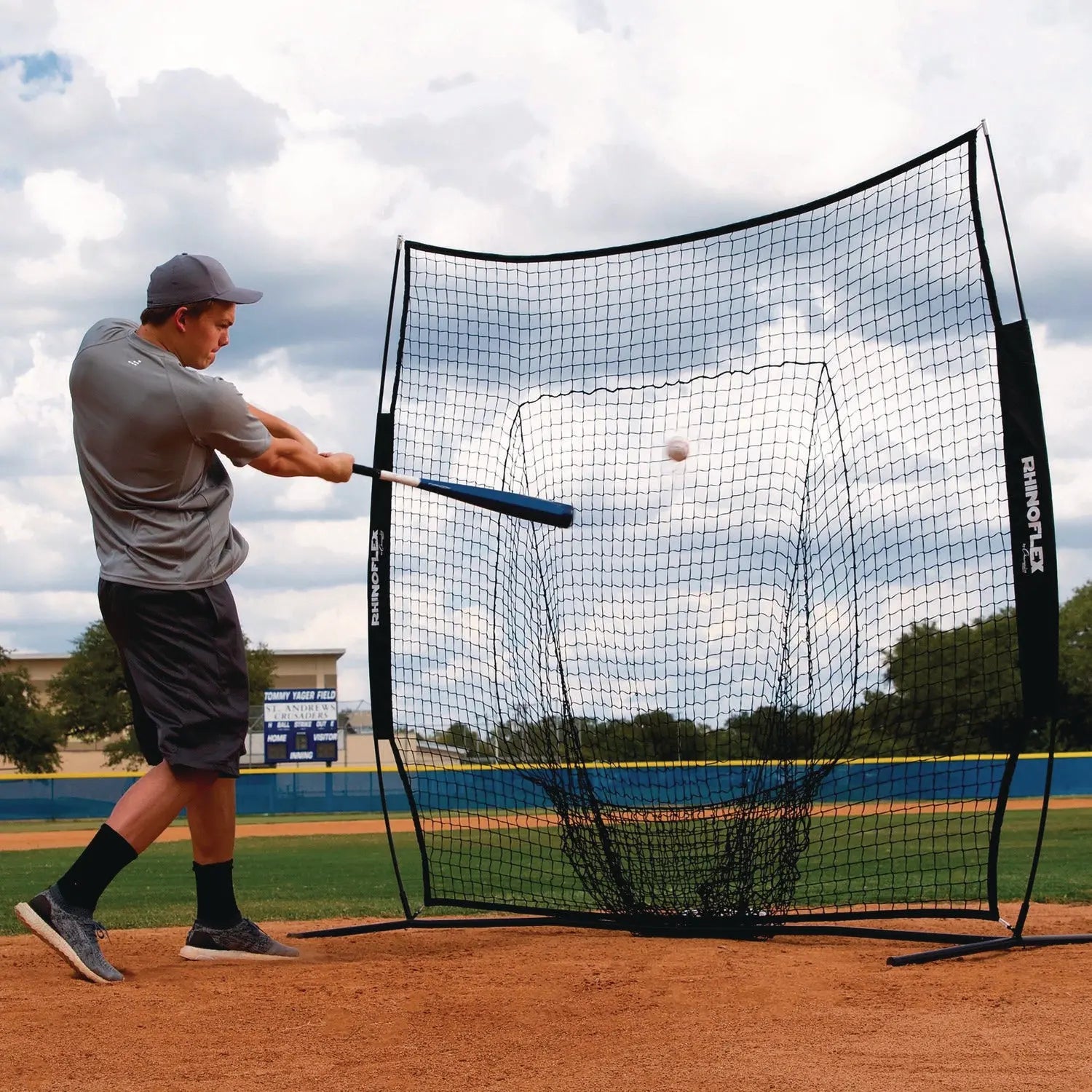 Rhino Portable Training Net, 7 ft x 7 ft Champion Sports Flipcost