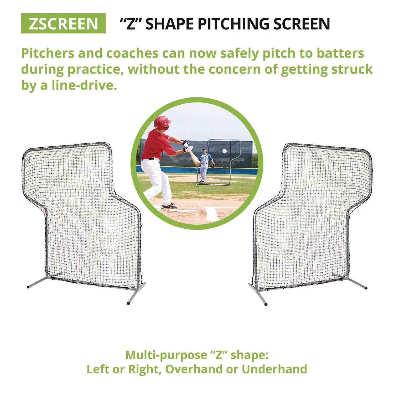 Z Pitching Screen, 7 ft x 5 ft Champion Sports Flipcost