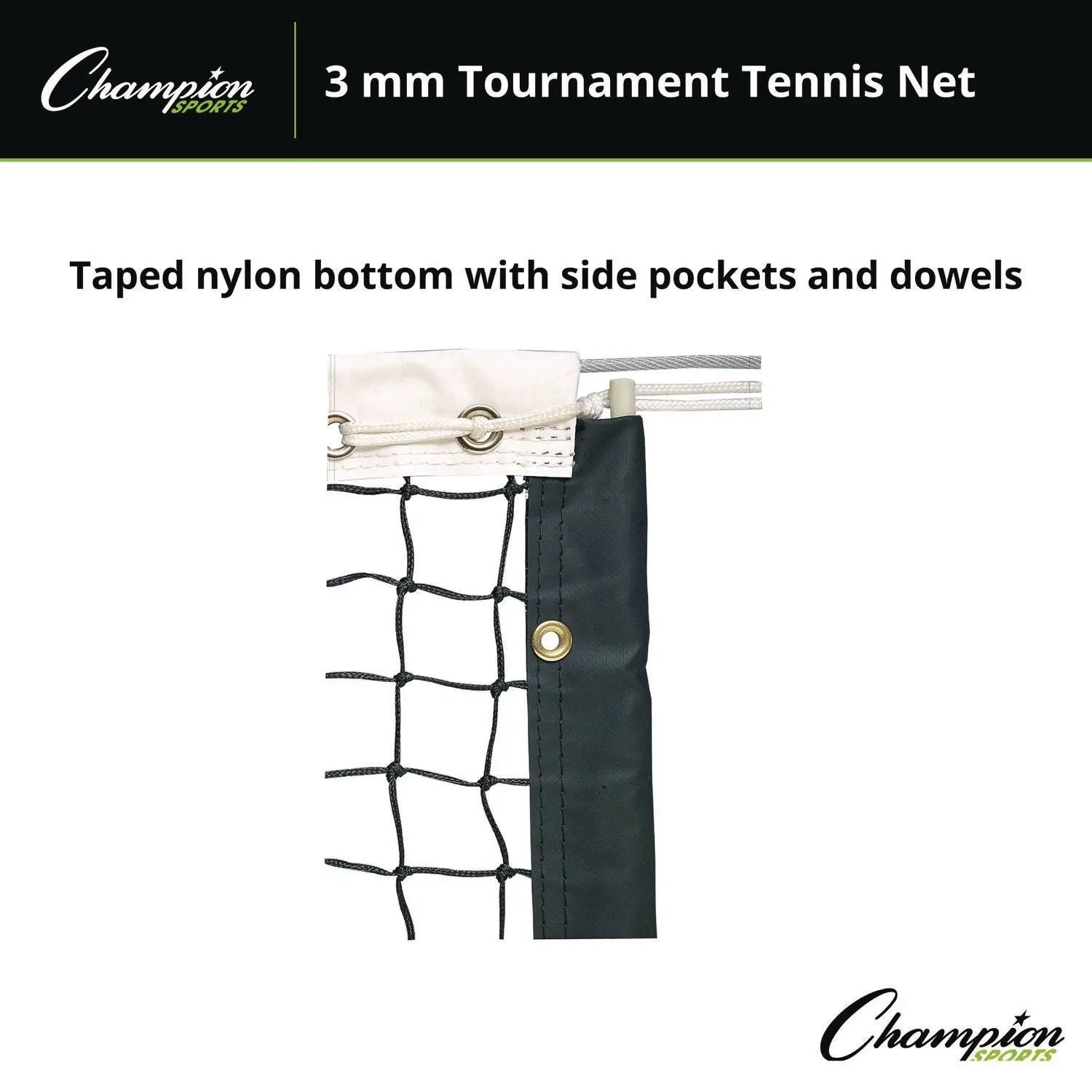Tournament Tennis Net, 42 ft x 3.5 ft Champion Sports Flipcost