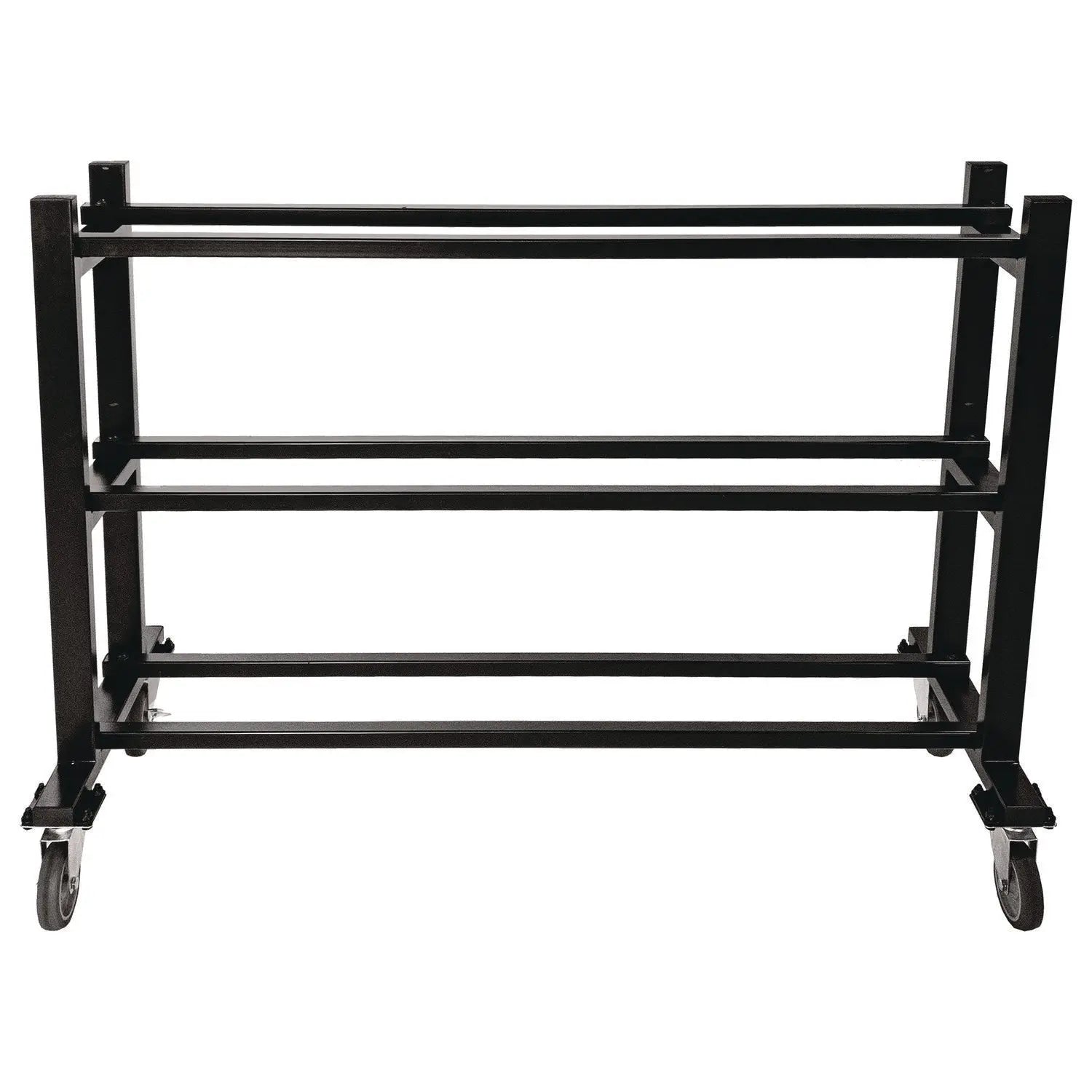 Deluxe Heavy-Duty Basketball Cart, Metal, 220 lb Capacity, 16 x 50.75 x 34.75, Black Champion Sports Flipcost