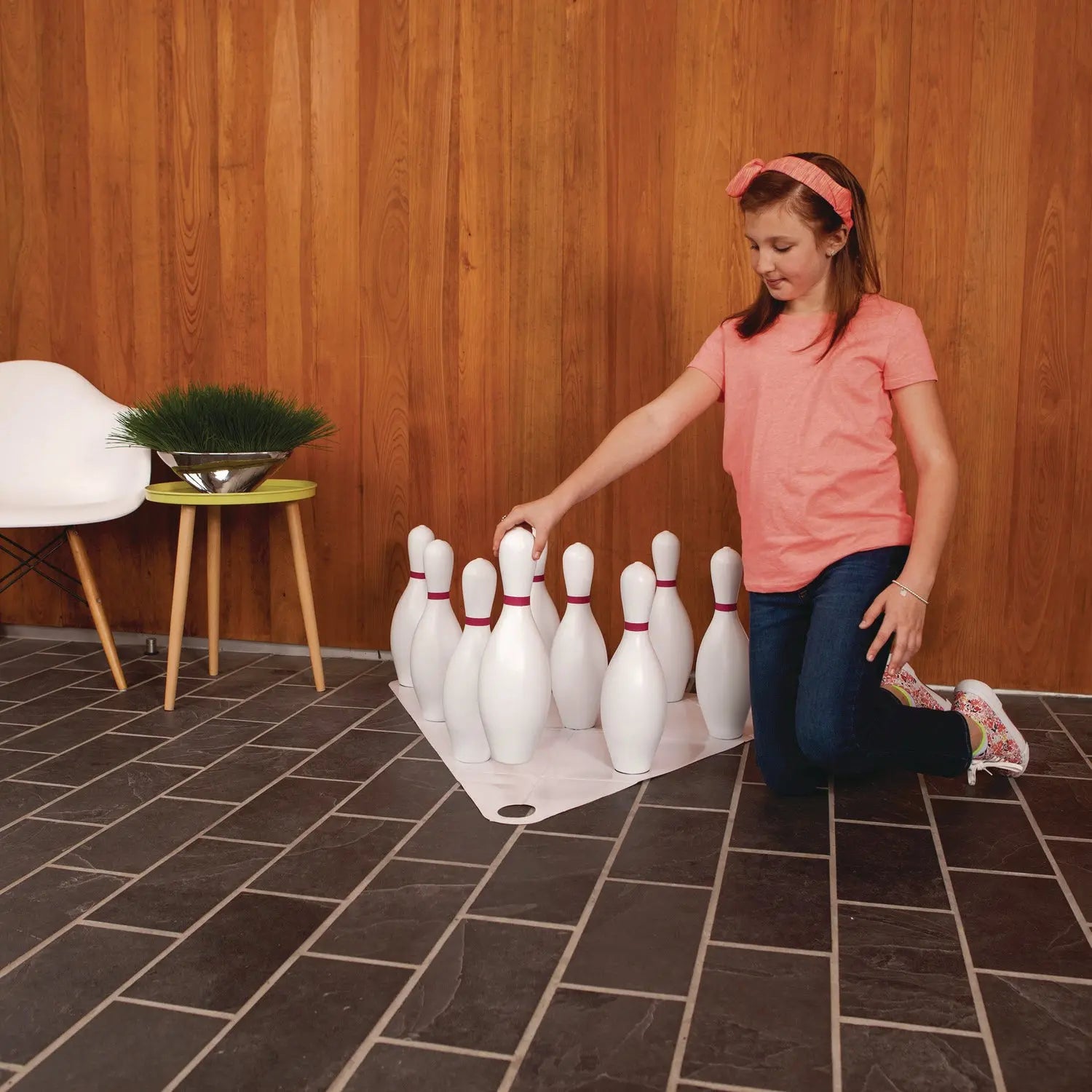 Plastic Bowling Pin Set, White, 10/Set Champion Sports Flipcost