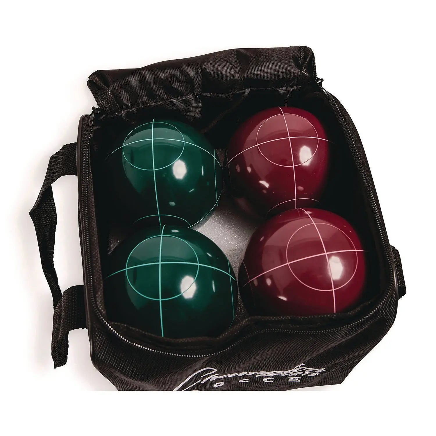 Deluxe Bocce Tournament Set, 4.25" dia Balls, Assorted Colors Champion Sports Flipcost