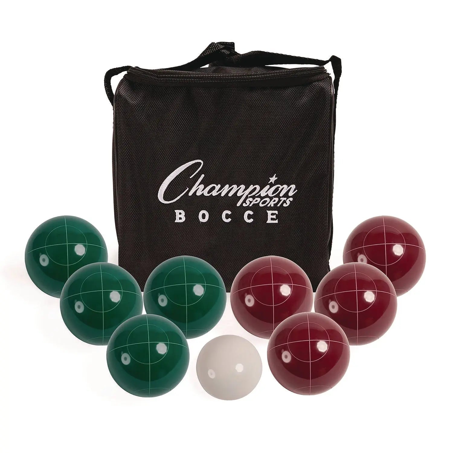 Deluxe Bocce Tournament Set, 4.25" dia Balls, Assorted Colors