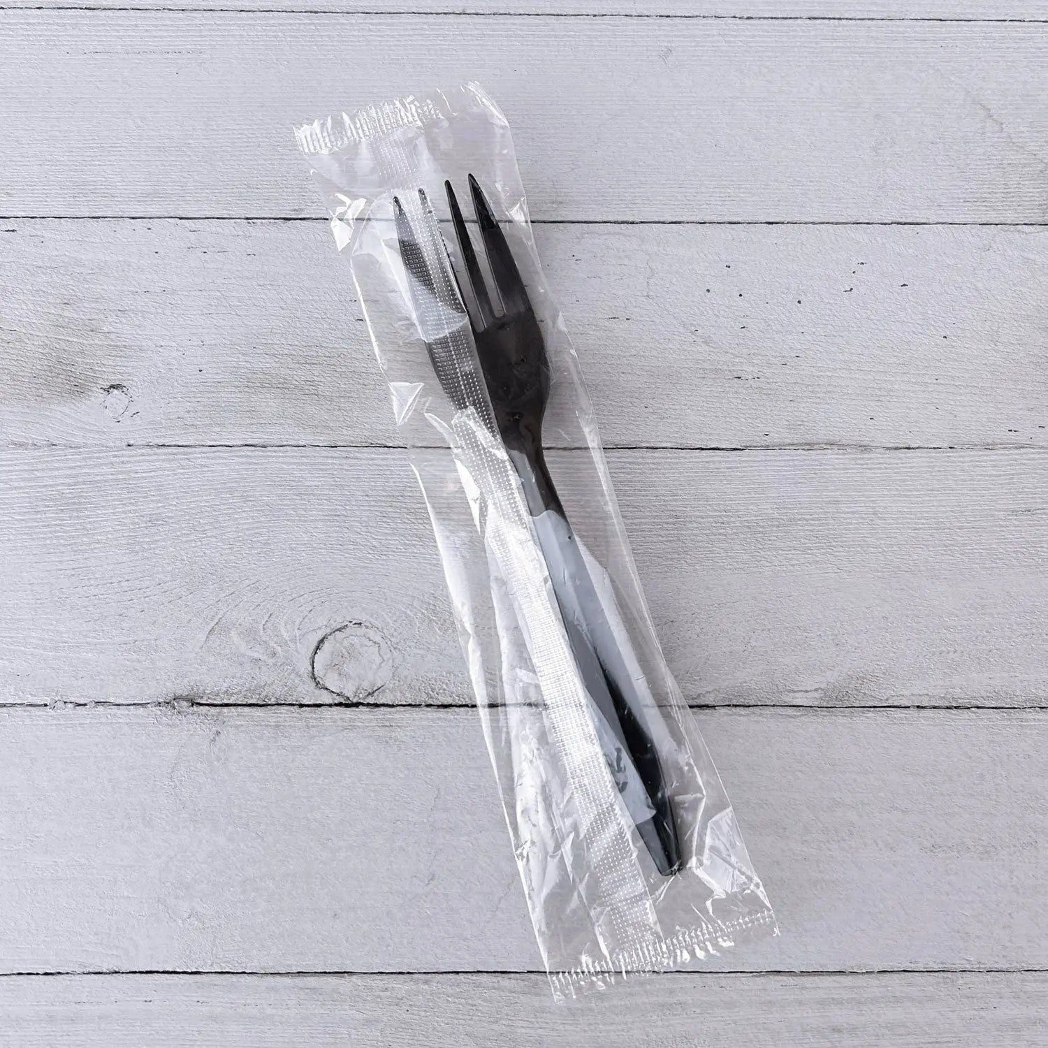 Mediumweight Wrapped Polypropylene Cutlery, Fork, Black, 1,000/Carton Boardwalk® Flipcost