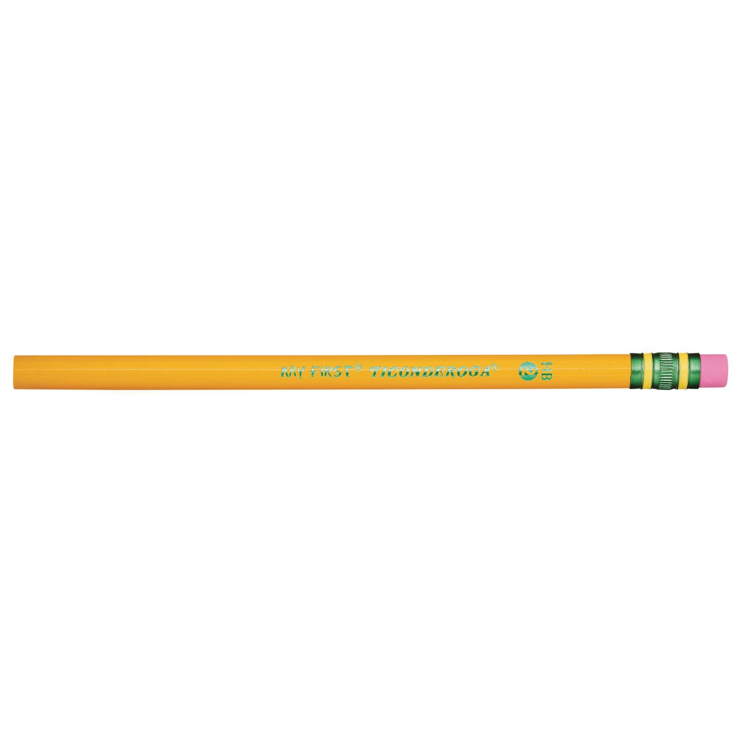 Ticonderoga® My First Woodcase Pencil with Eraser, 3.6 mm, HB (#2), Black Lead, Yellow Barrel, 36/Pack