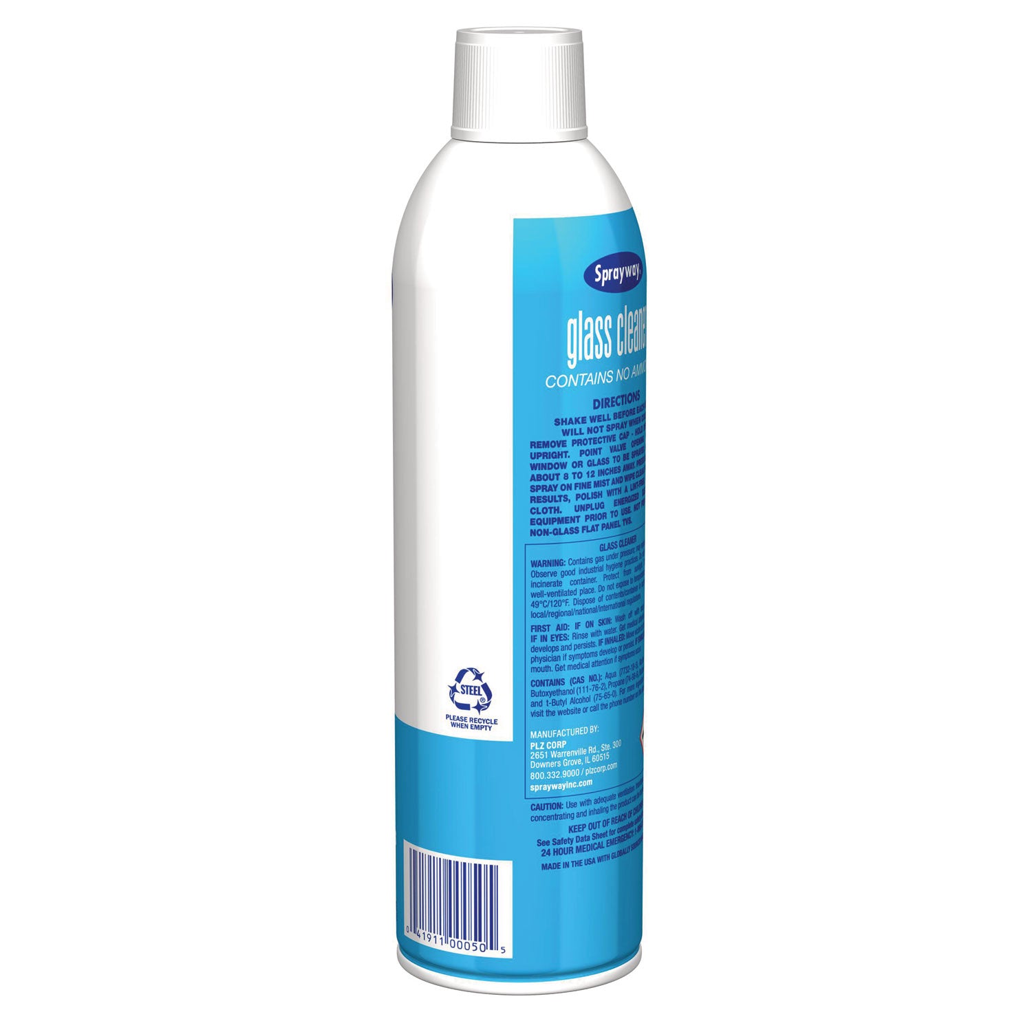 Sprayway® Glass Cleaner, 19 oz Aerosol Spray, 12/Carton