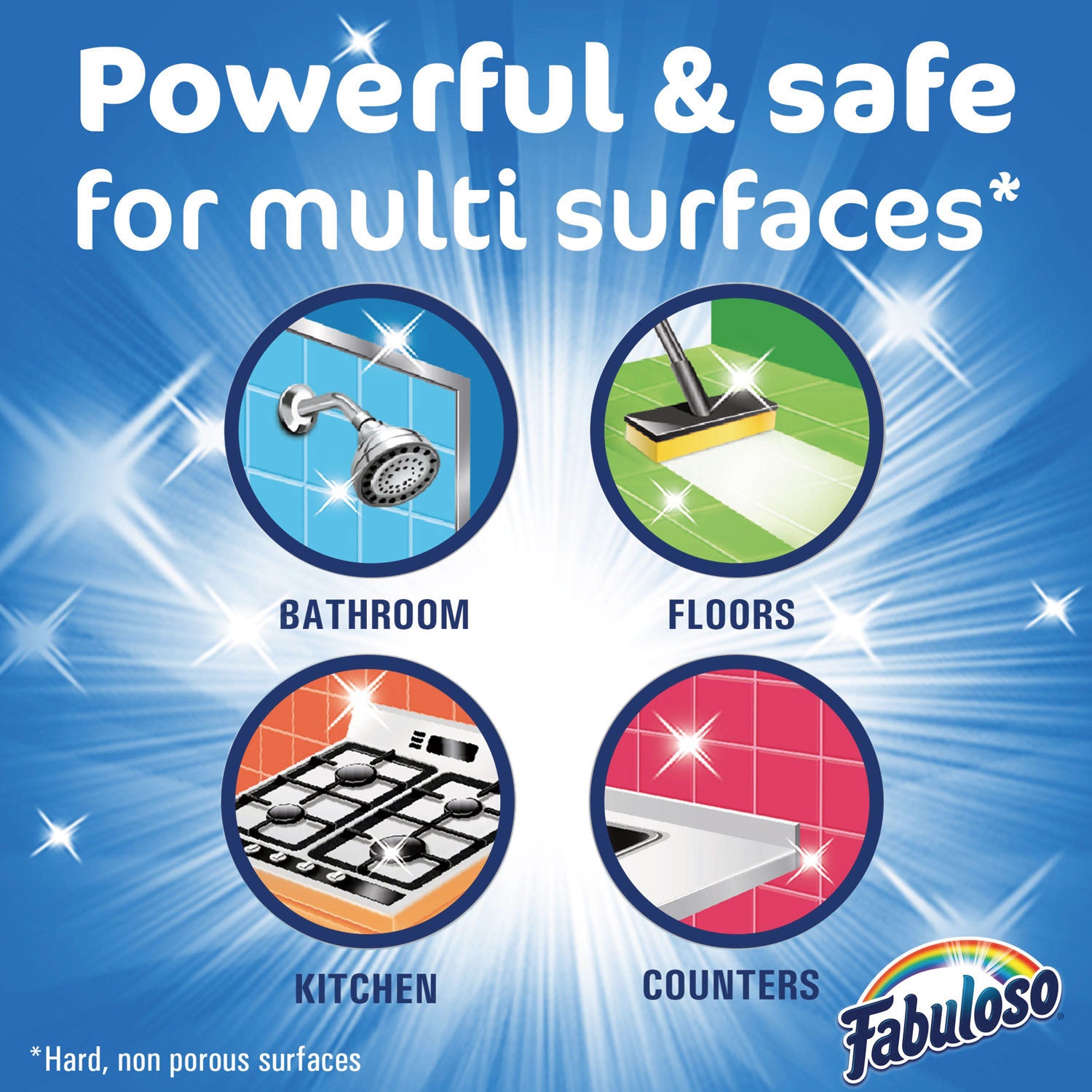 Fabuloso® Multi-use Cleaner, Lavender Scent, 169 oz Bottle, 3/Carton