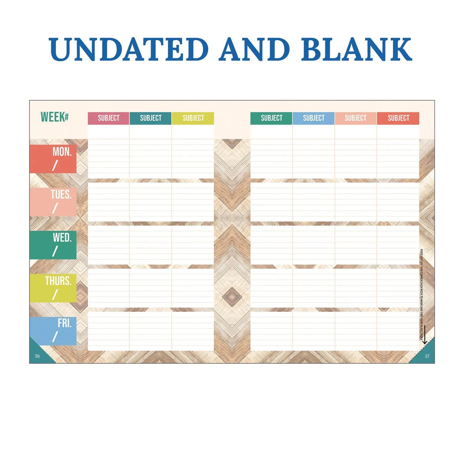 Teacher Planners, Weekly/Monthly, Two-Page Spread, 11 x 8.5, Multicolor Cover, True to You Theme Carson-Dellosa Education Flipcost