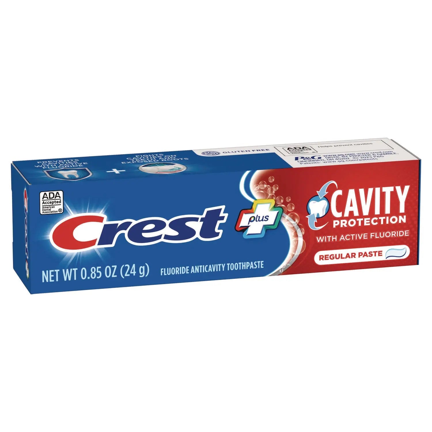 Cavity Protection Toothpaste, Personal Size, 0.85 oz Tube, 240/Carton Crest® Flipcost