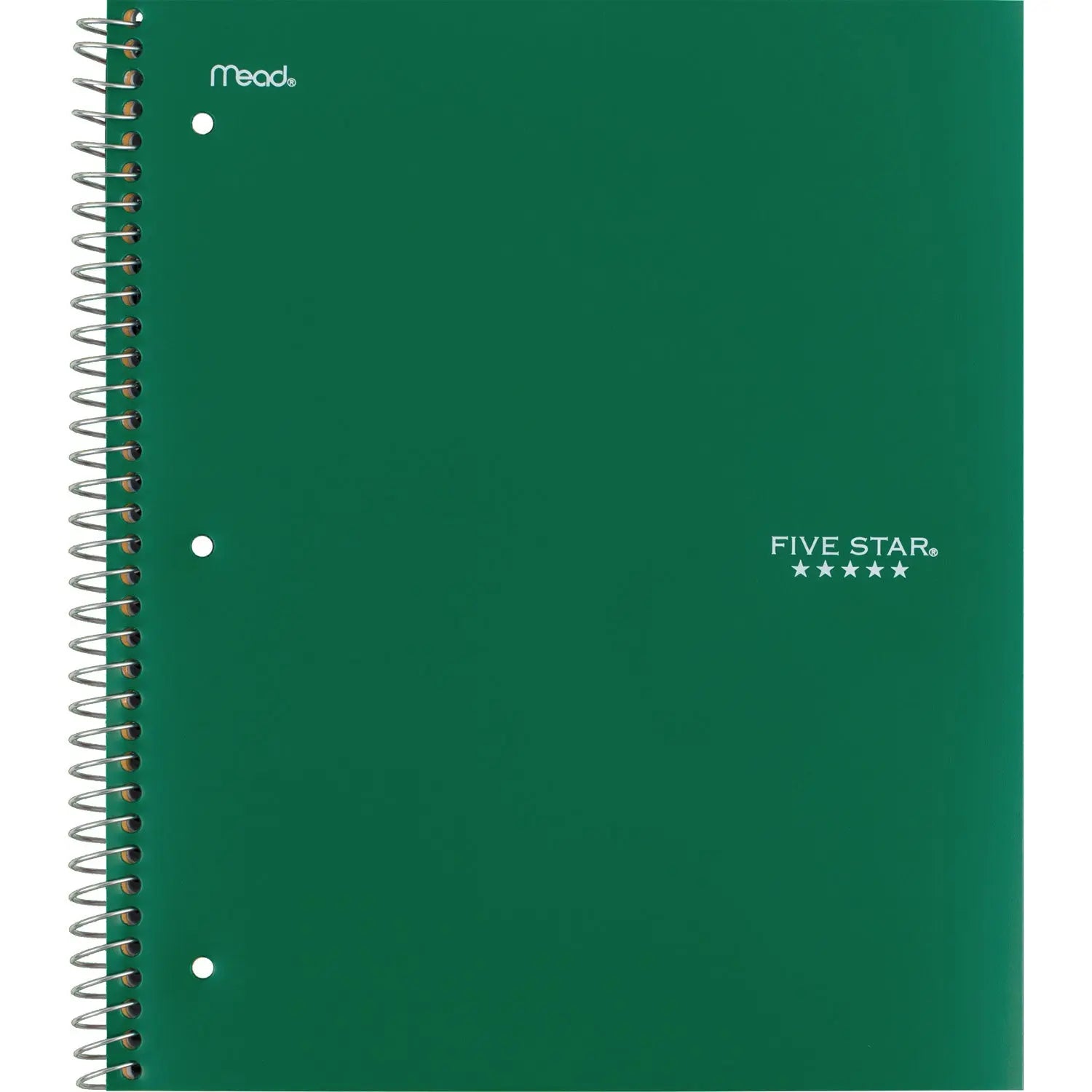 Wirebound Notebook, 5-Subject, Medium/College Rule, Assorted Cover Colors, (200) 11 x 8.5 Sheets, 2/Pack Five Star® Flipcost