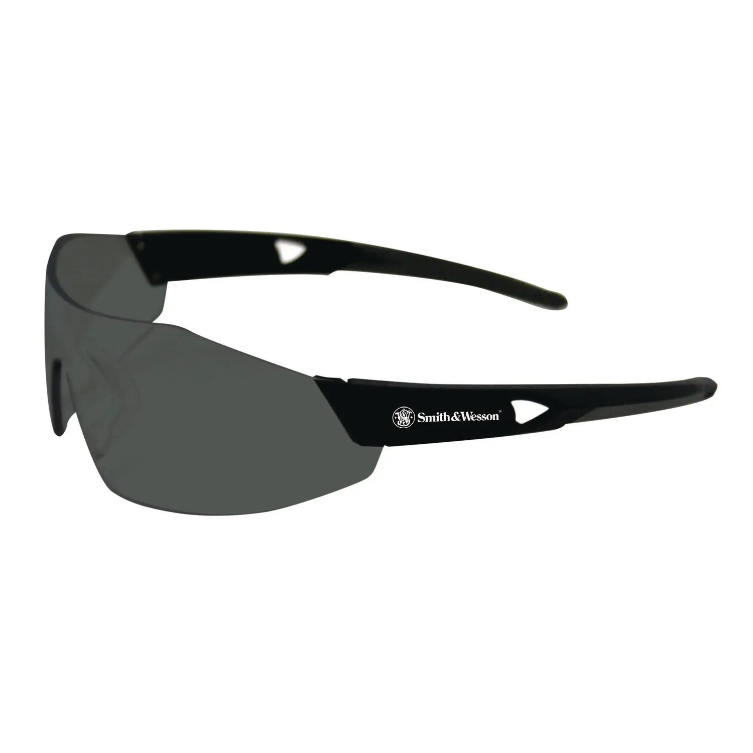 44 Magnum Safety Glasses, Black Frame, Black Lens, 12/Box