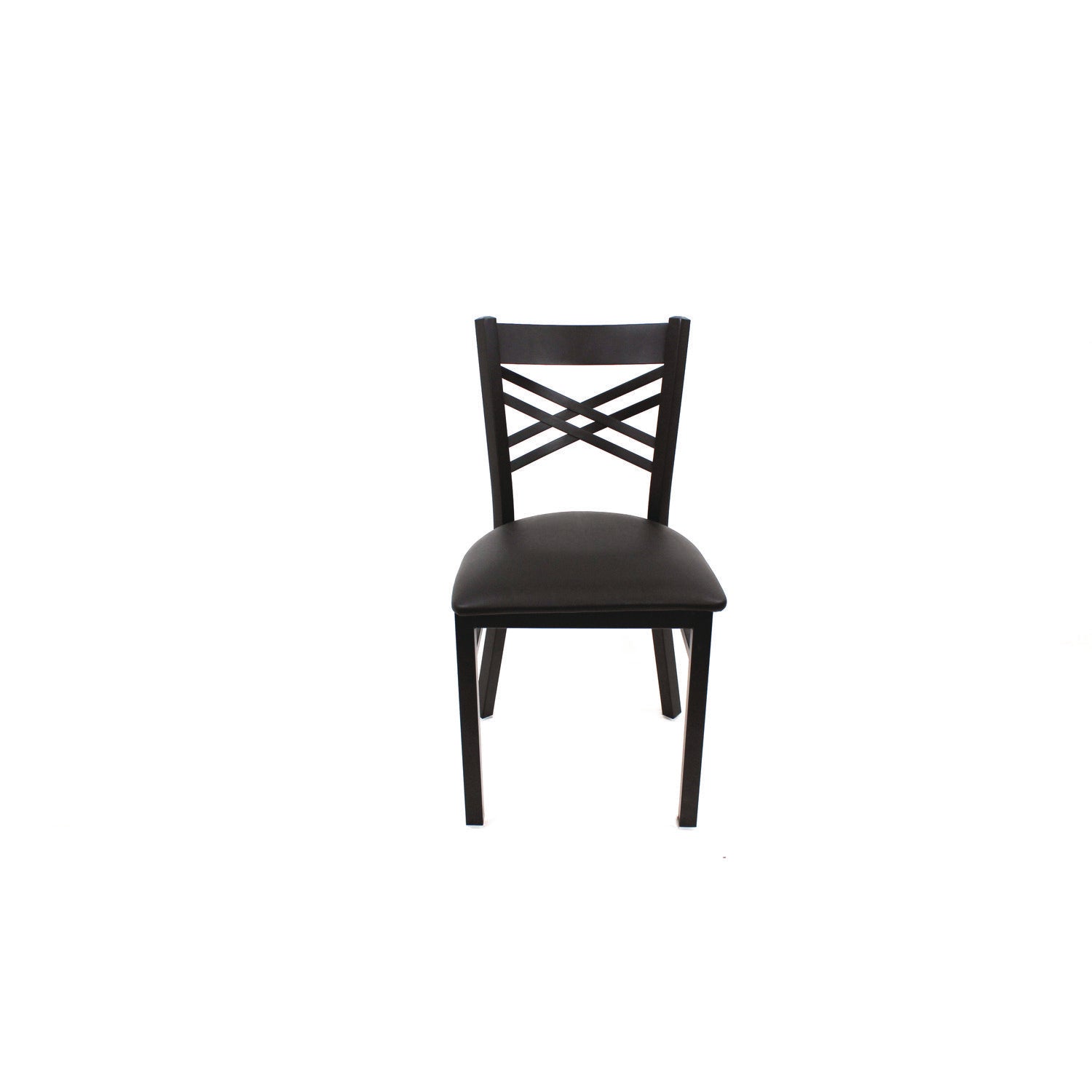 JMC Furniture X Series Chair, Supports Up to 300 lb, 18" Seat Height, Black Seat, Black Back, Black Base