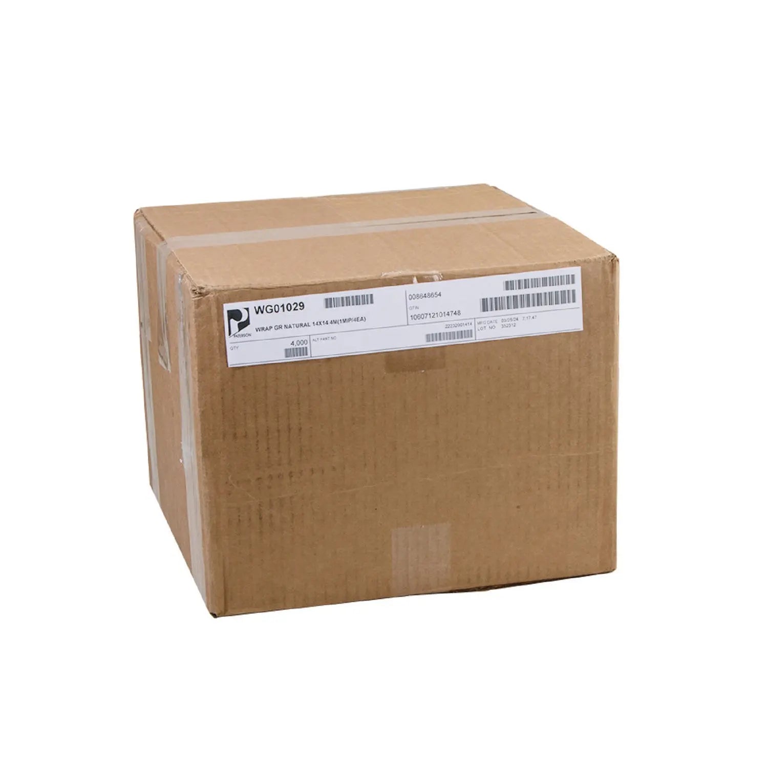 Grease-Resistant Food Wrap, 14" x 14", Natural, 4,000/Carton