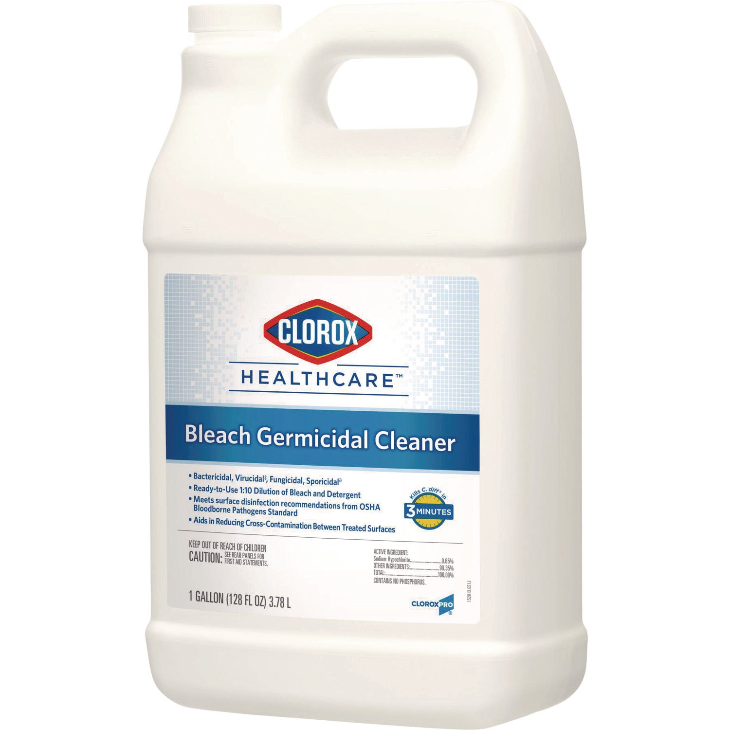 Clorox Healthcare® Bleach Germicidal Cleaner, 128 Oz Refill Bottle