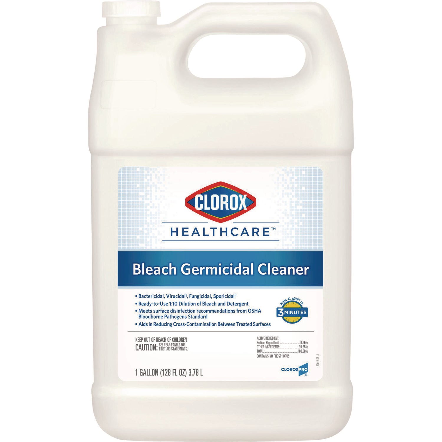 Bleach Germicidal Cleaner, 128 oz Refill Bottle