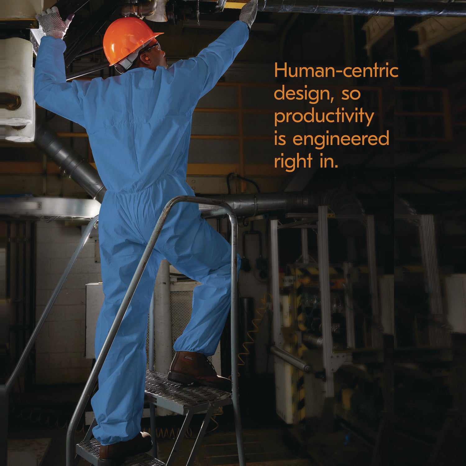 KleenGuard™ A20 Breathable Particle Protection Coveralls, Zip Front, Elastic Back, Wrists, Ankles, 3X-Large, Blue, 20/Carton