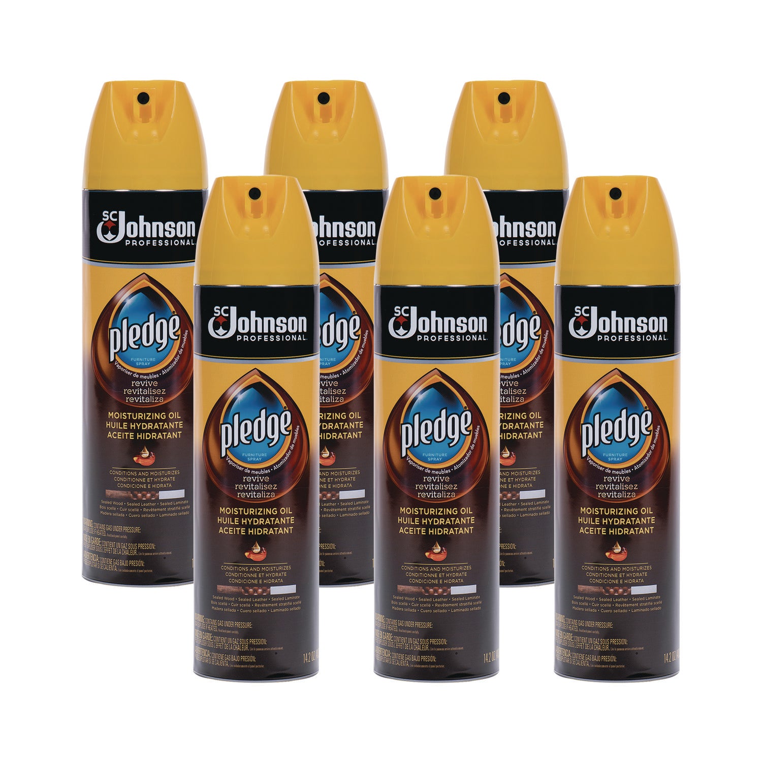 Furniture Polish, Revive Moisturizing Oil, 14.2 oz Can, 6/Carton