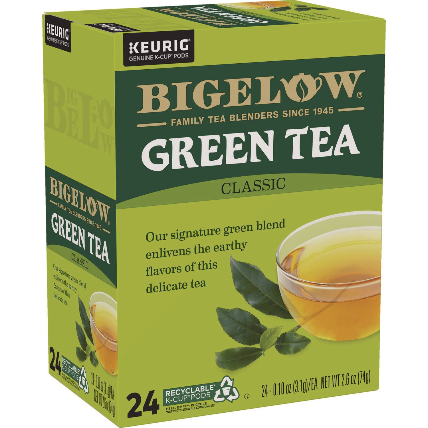 Bigelow® Green Tea K-Cup Pack, 24/box
