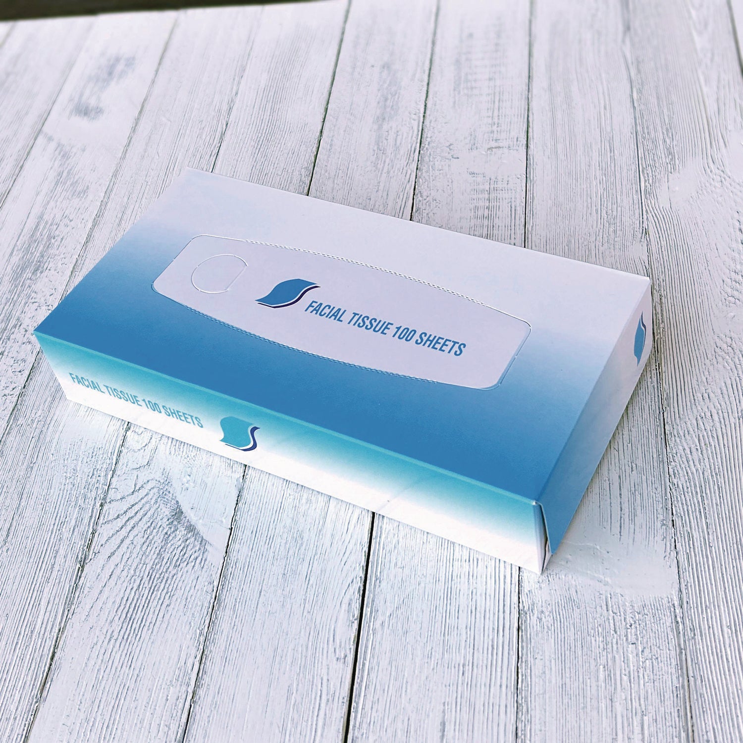 GEN Facial Tissue, 2-Ply, White, Flat Box, 100 Sheets/Box, 30 Boxes/Carton