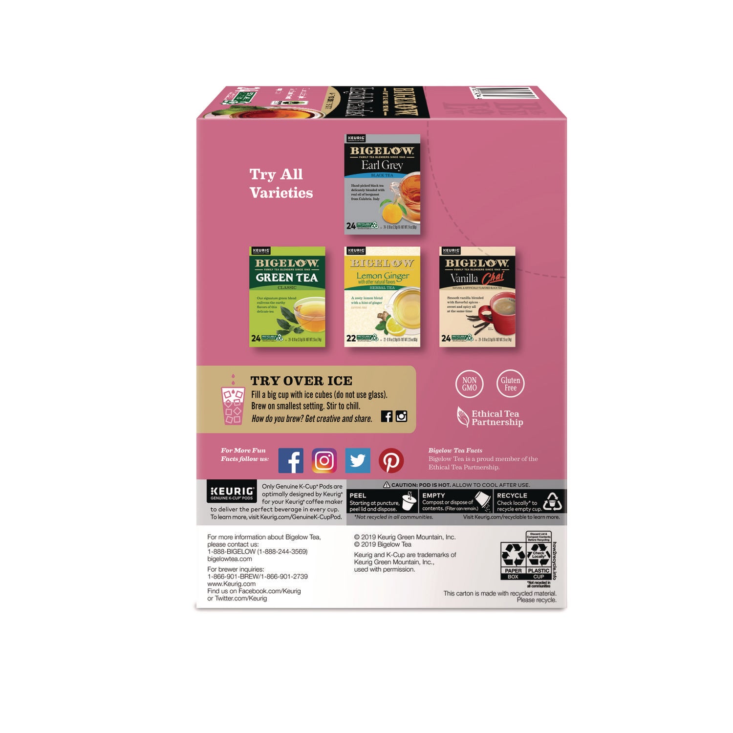 Bigelow® English Breakfast Tea K-Cups, 24/box, 4 Box/carton