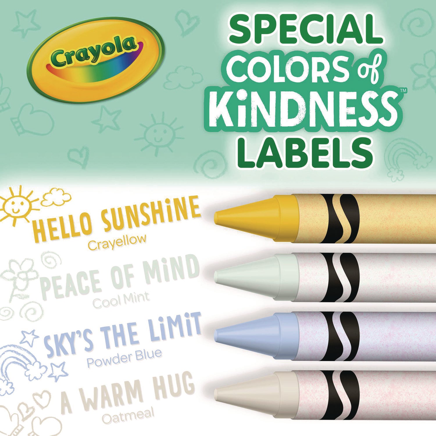 Crayola® Colors of Kindness Crayons, Assorted, 24/Pack
