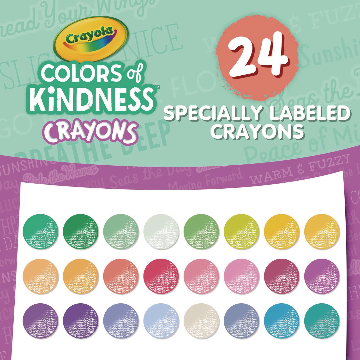 Crayola® Colors of Kindness Crayons, Assorted, 24/Pack