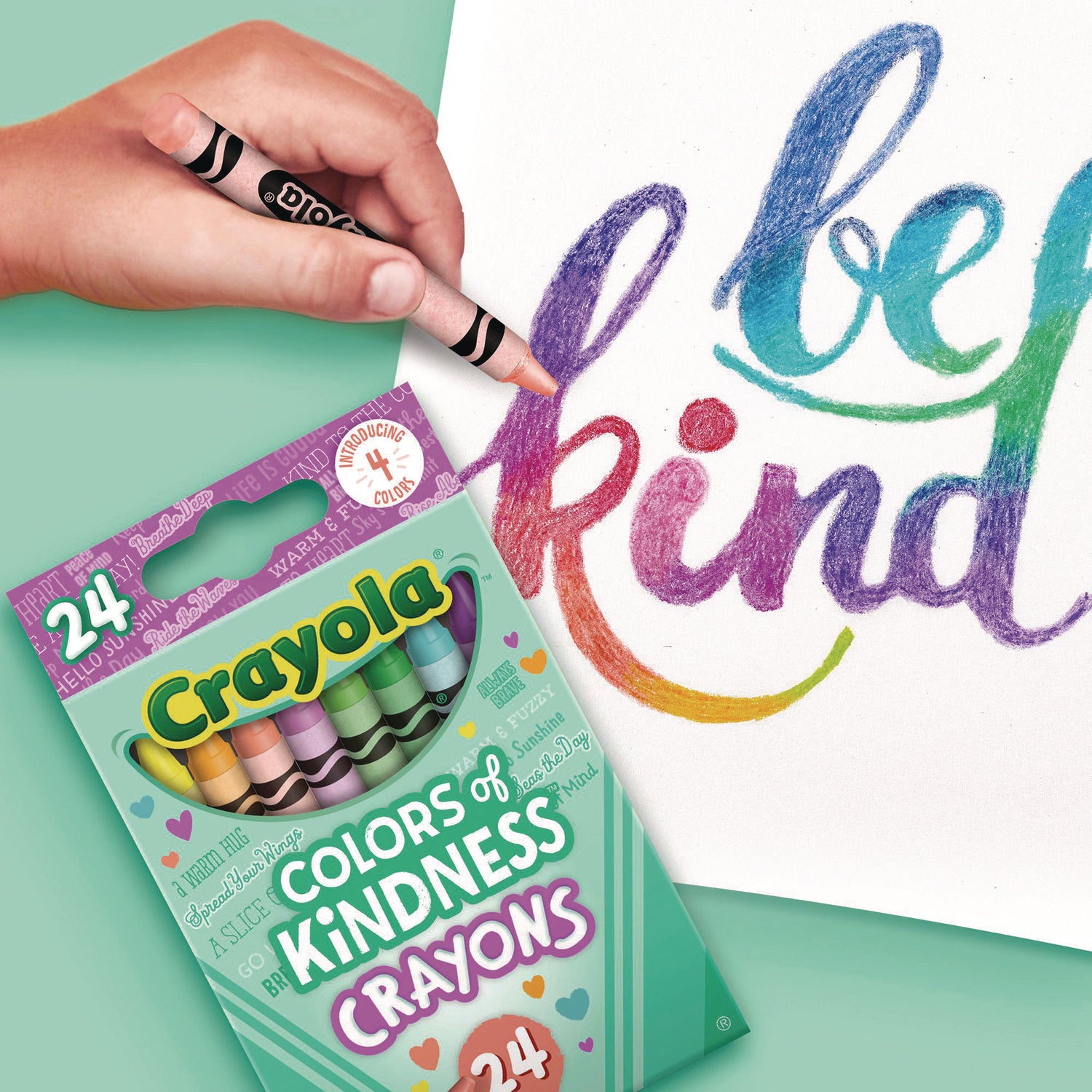 Crayola® Colors of Kindness Crayons, Assorted, 24/Pack