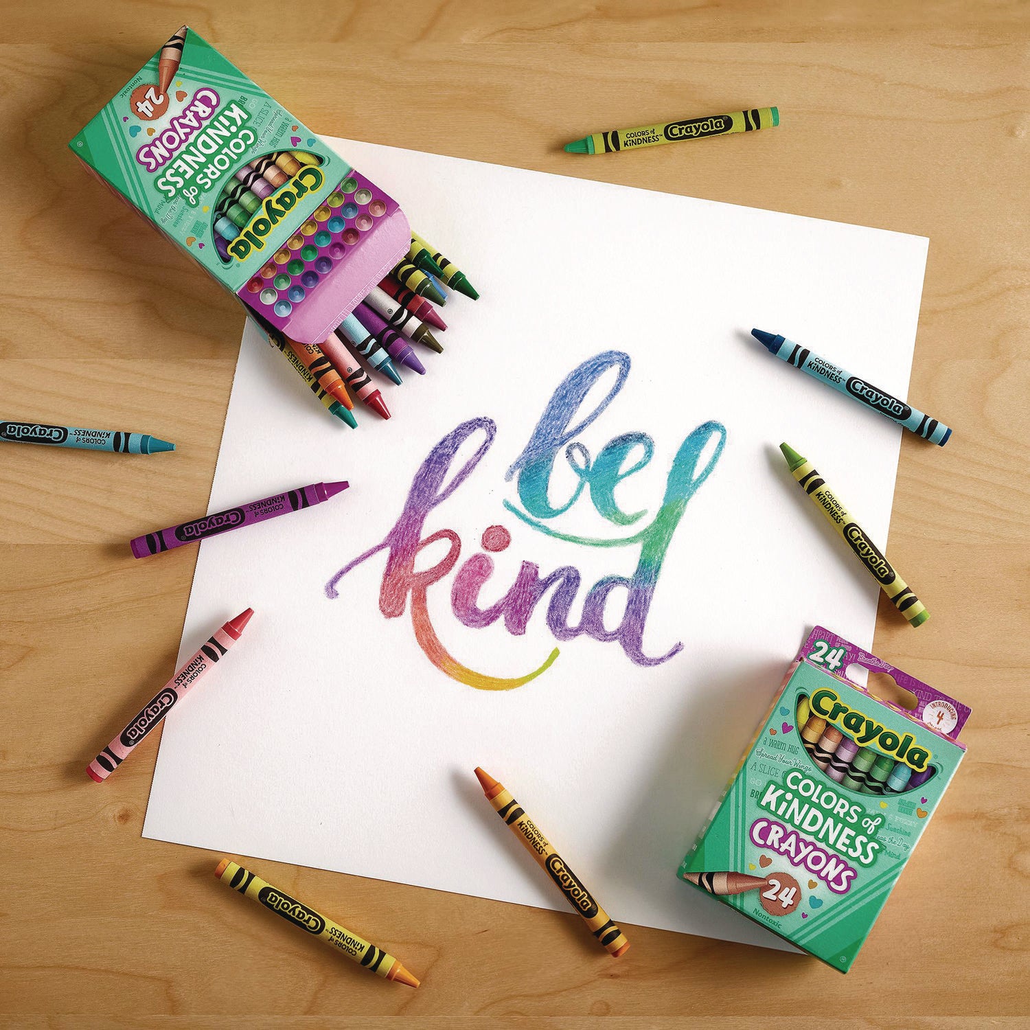 Crayola® Colors of Kindness Crayons, Assorted, 24/Pack