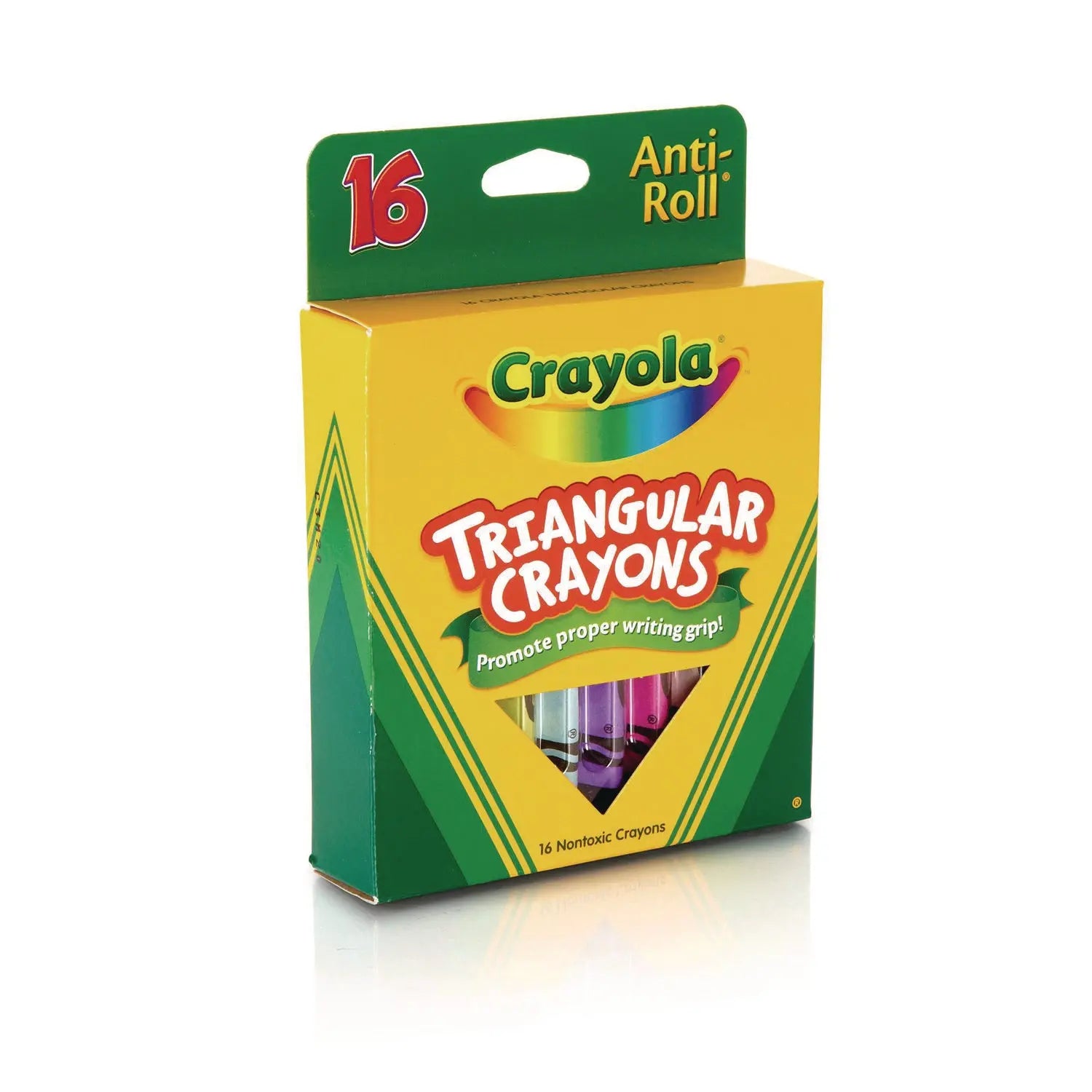 16-Color Triangular Crayons, Assorted, 16/Box Crayola® Flipcost
