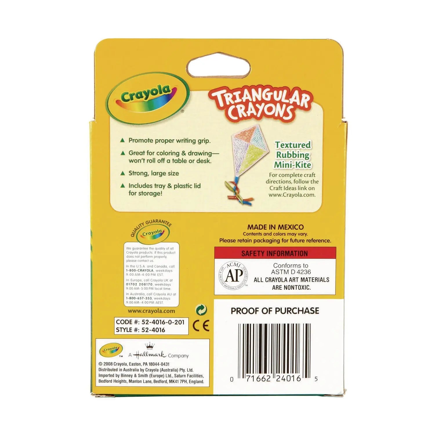 16-Color Triangular Crayons, Assorted, 16/Box Crayola® Flipcost