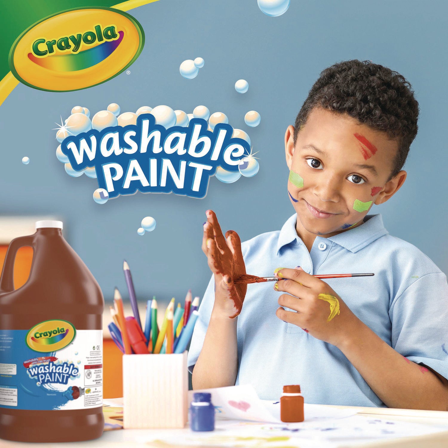 Crayola® Washable Paint, Brown, 1 Gal Bottle