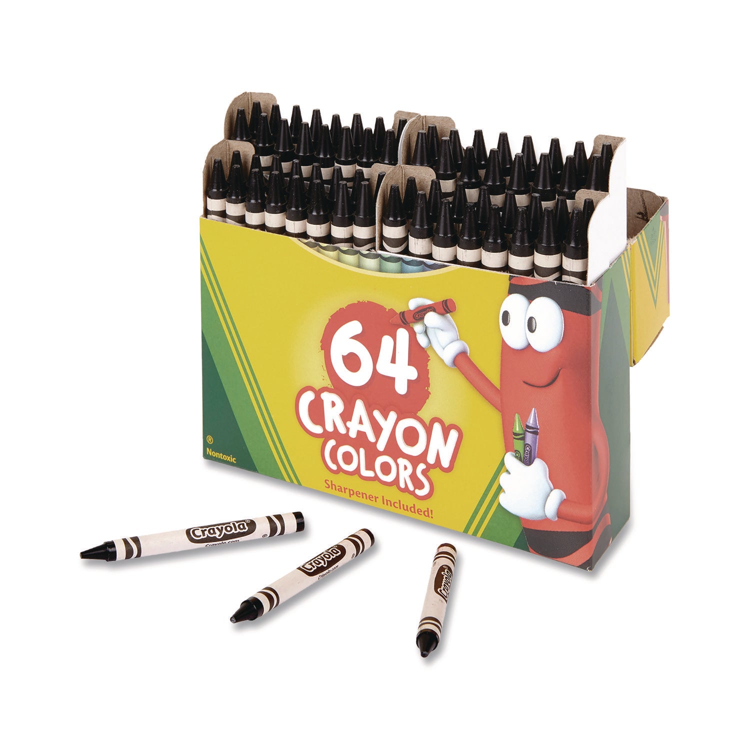 Crayola® Bulk Crayons, Black, 12/box