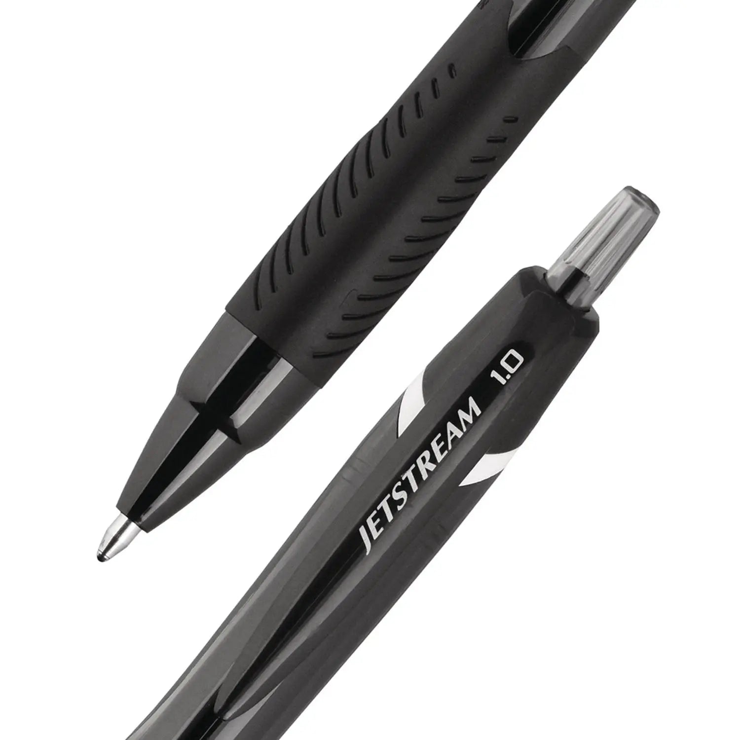 Jetstream Elements Hybrid Gel Pen, Retractable, Medium 1 mm, Black Ink, Black Barrel, Dozen uniball® Flipcost
